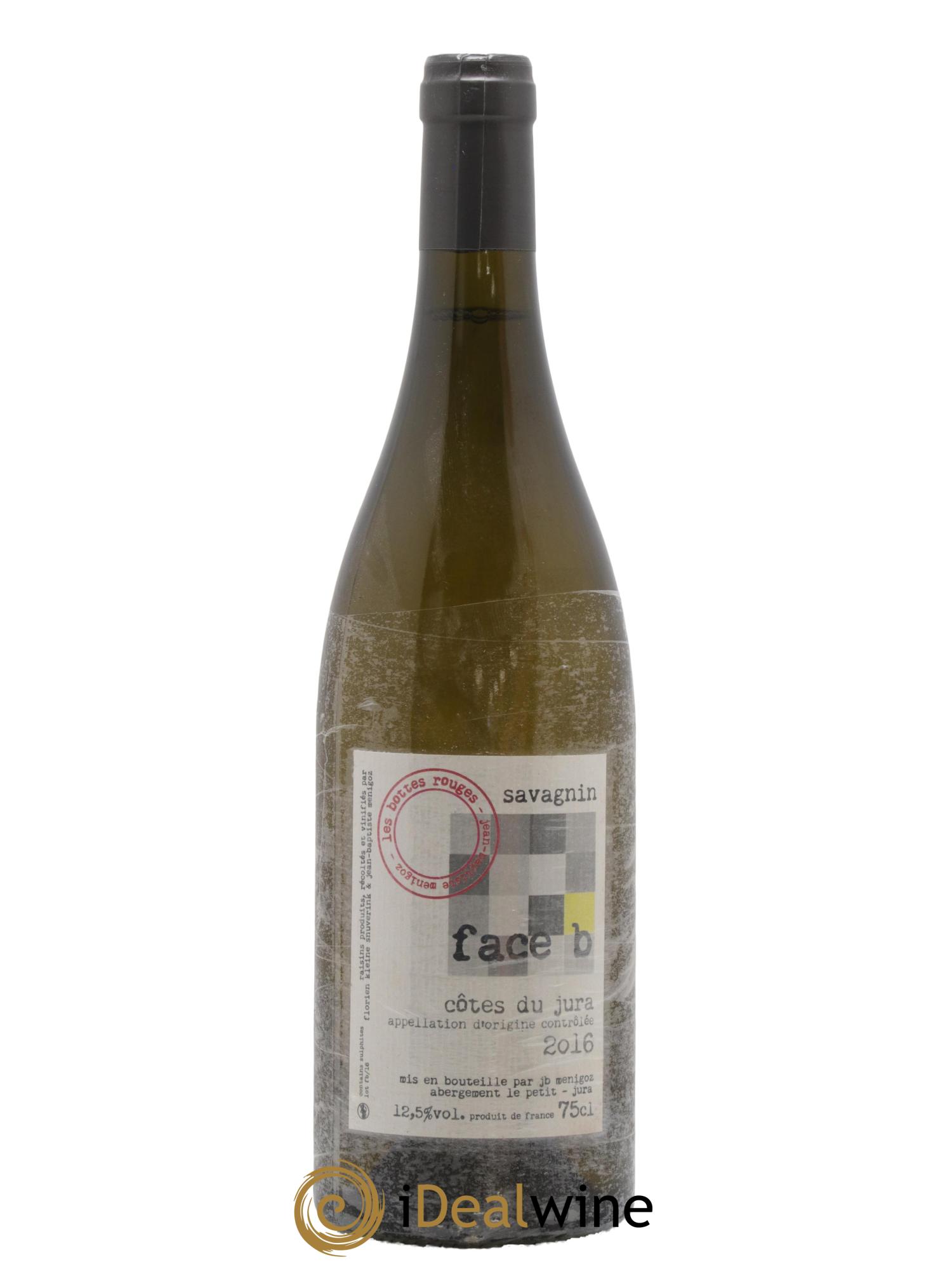 Côtes du Jura Face B Savagnin Les Bottes Rouges 2016 - Posten von 1 Flasche - 0