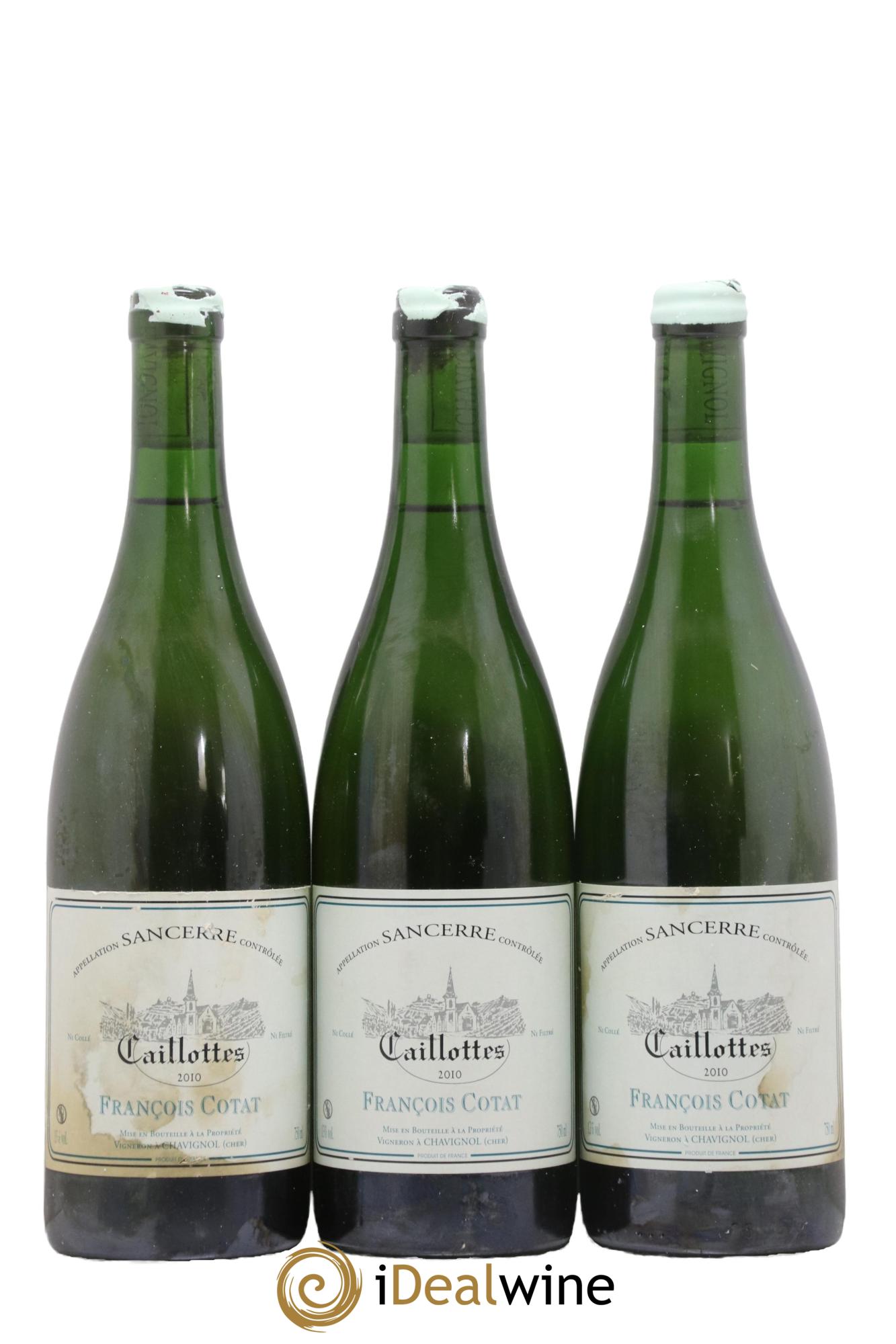Sancerre Les Caillottes François Cotat 2010 - Lot of 3 bottles - 0
