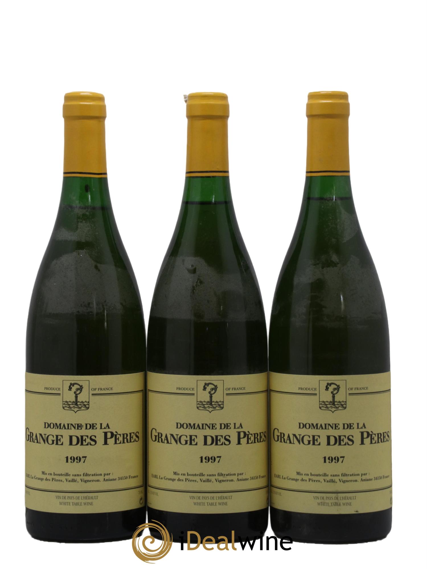 Pays d'Hérault Grange des Pères Laurent Vaillé 1997 - Lot de 3 bouteilles - 0