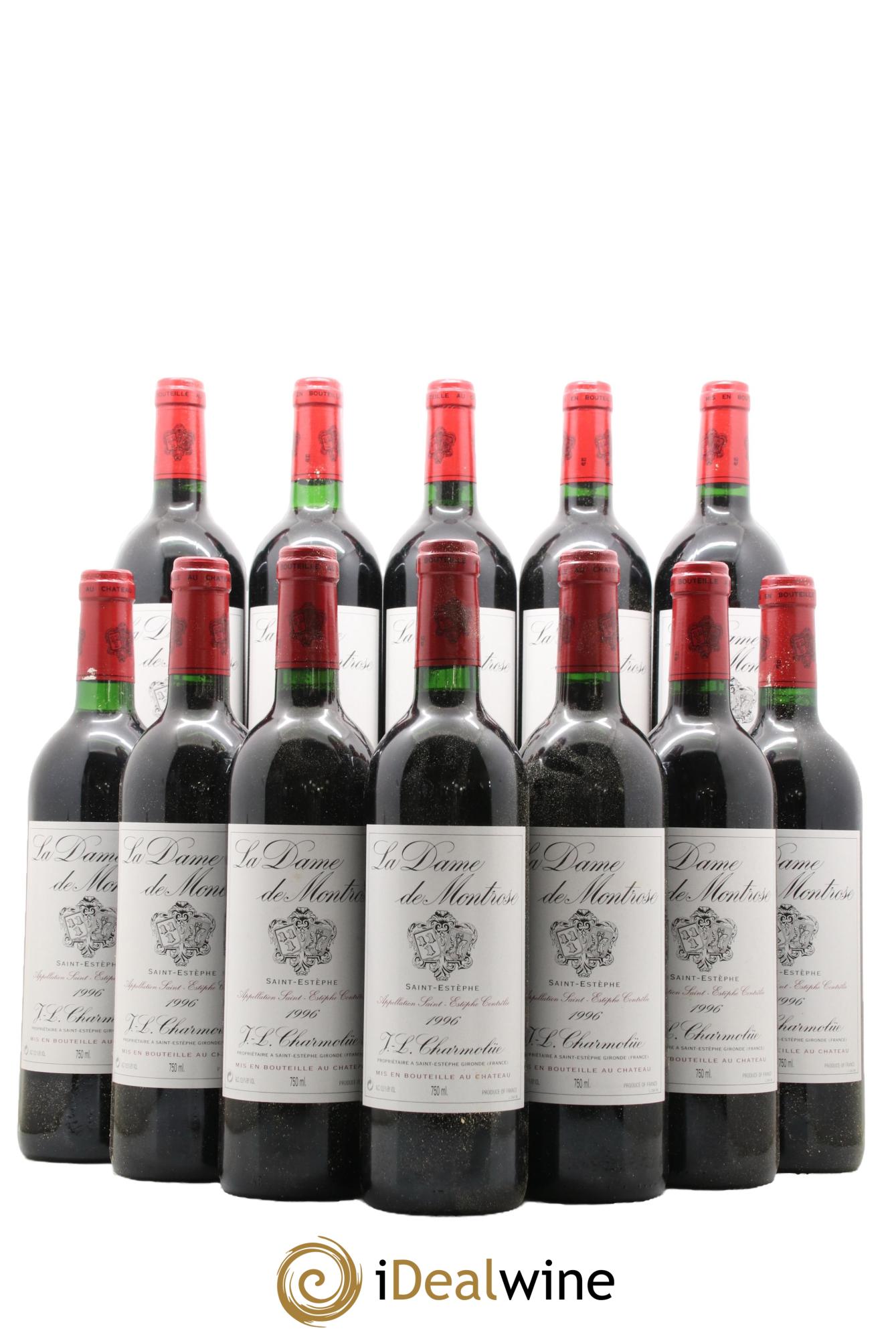 La Dame de Montrose Second Vin 1996 - Lot de 12 bouteilles - 0