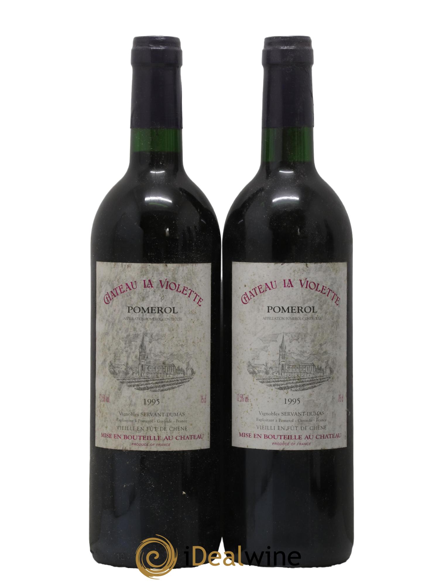 Château la Violette 1995 - Posten von 2 Flaschen - 0