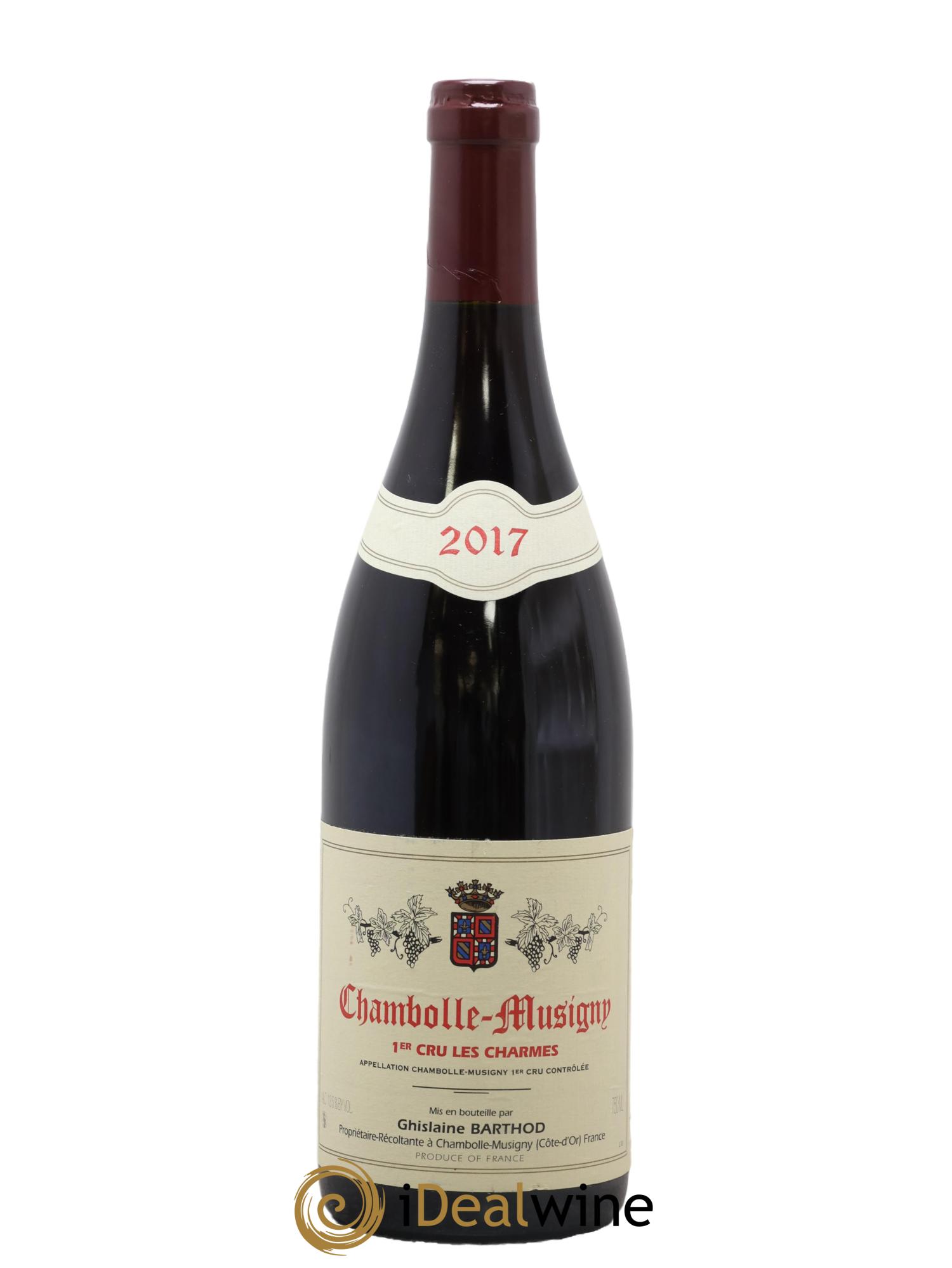 Chambolle-Musigny 1er Cru Les Charmes Ghislaine Barthod 2017 - Lot de 1 bouteille - 0