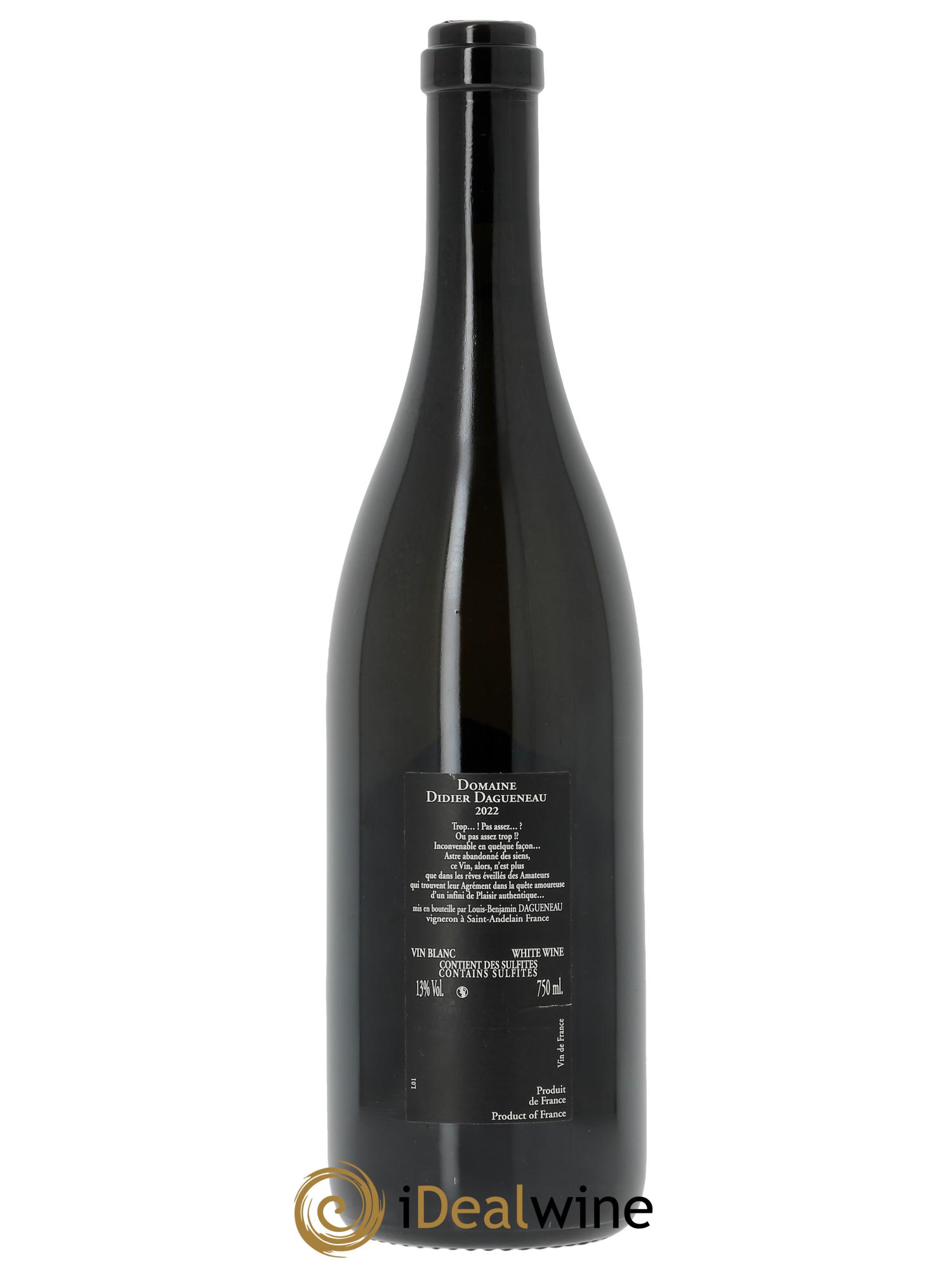 Vin de France (anciennement Pouilly-Fumé) Silex Dagueneau (Domaine Didier - Louis-Benjamin) 2022 - Posten von 1 Flasche - 1