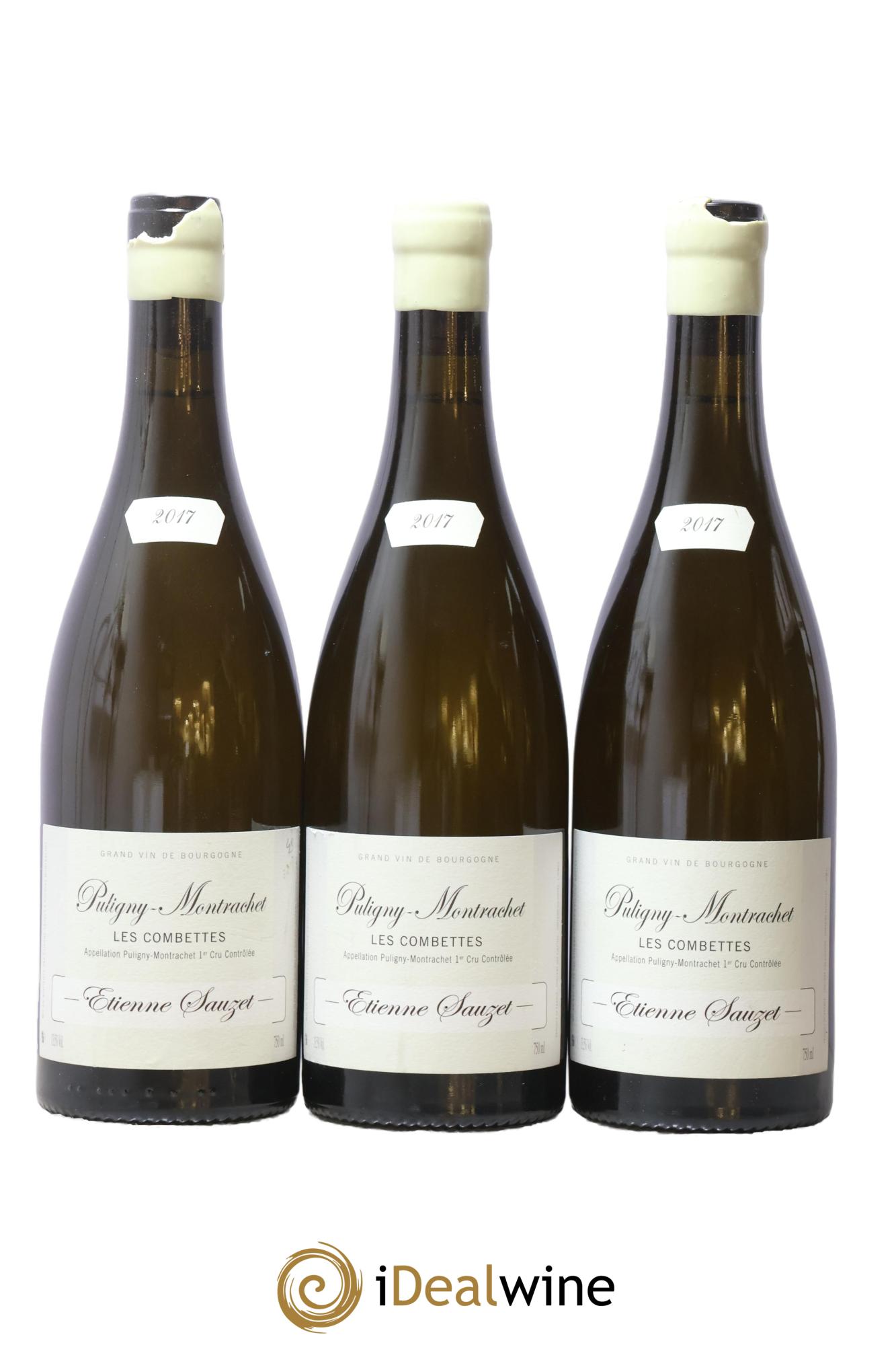 Puligny-Montrachet 1er Cru Les Combettes Etienne Sauzet 2017 - Lot de 3 bouteilles - 0