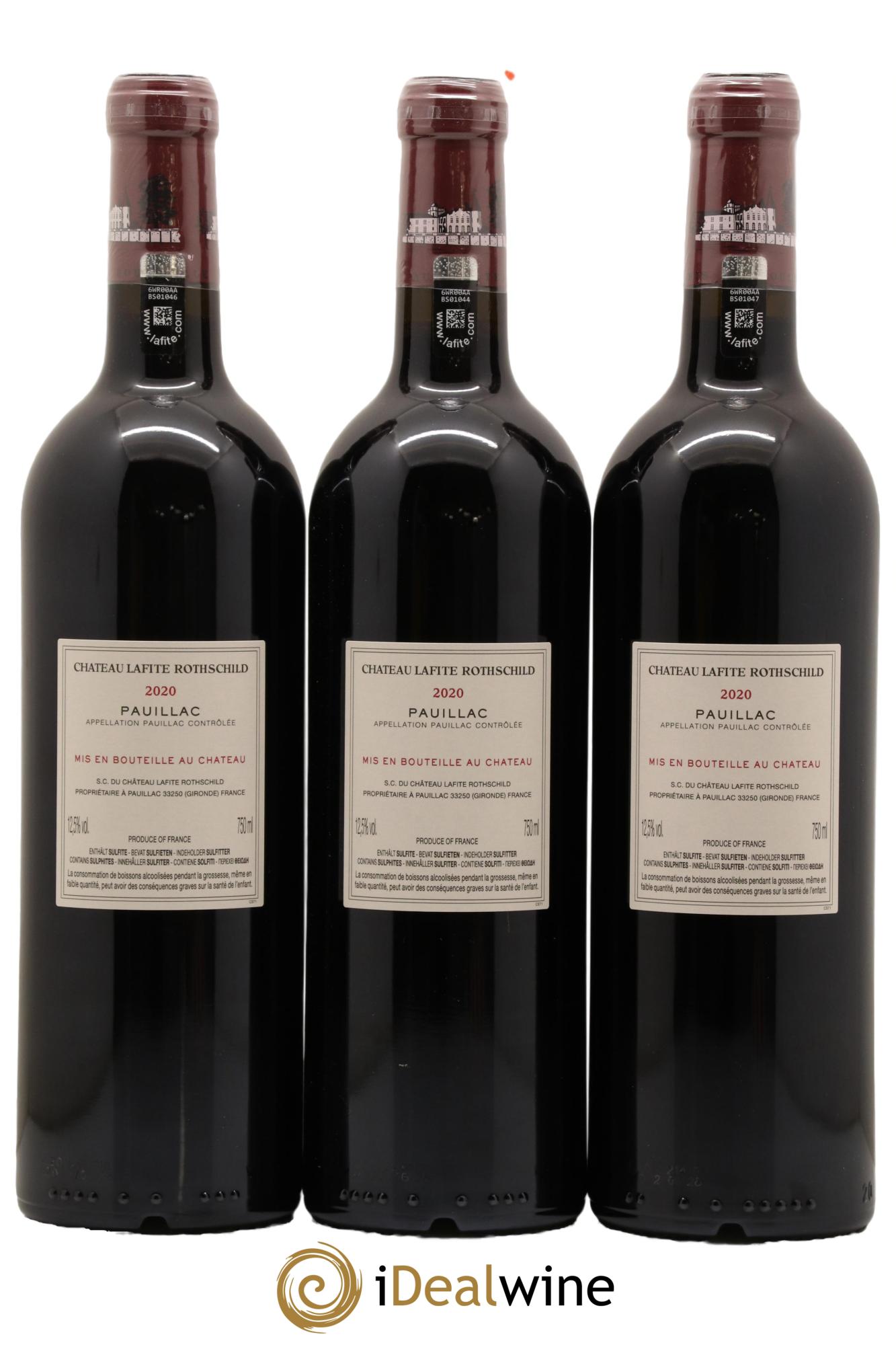 Château Lafite Rothschild 1er Grand Cru Classé  2020 - Lotto di 6 bottiglie - 2