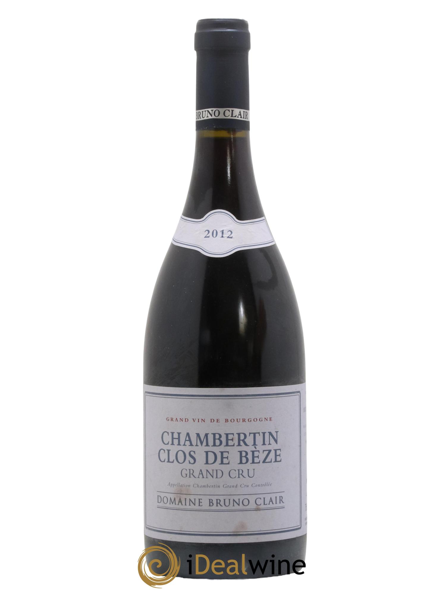 Chambertin Clos de Bèze Grand Cru Bruno Clair (Domaine) 2012 - Lot de 1 bouteille - 0