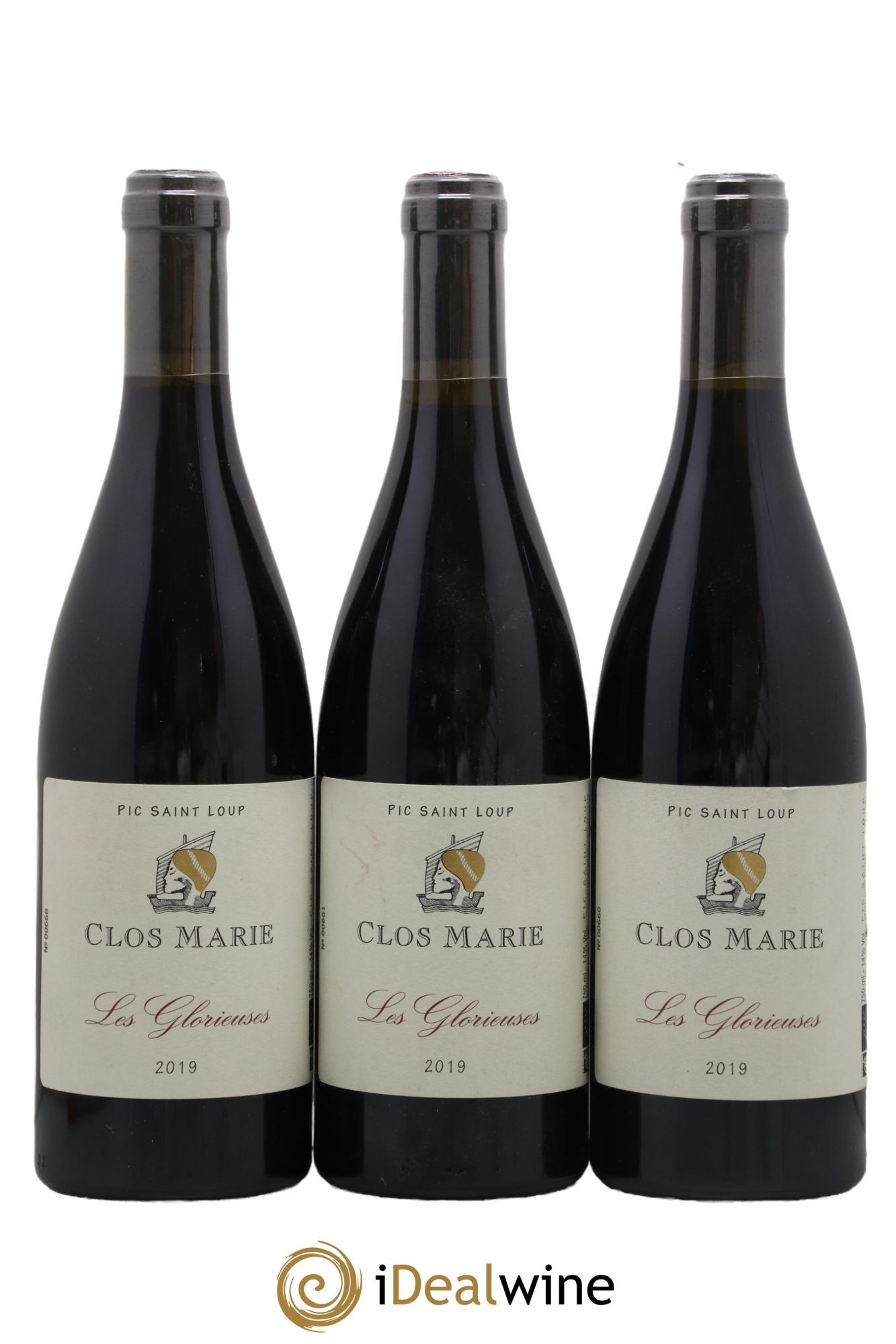 Pic Saint-Loup Clos Marie Les Glorieuses Christophe Peyrus et Françoise Julien 2019 - Lot de 3 bouteilles - 0