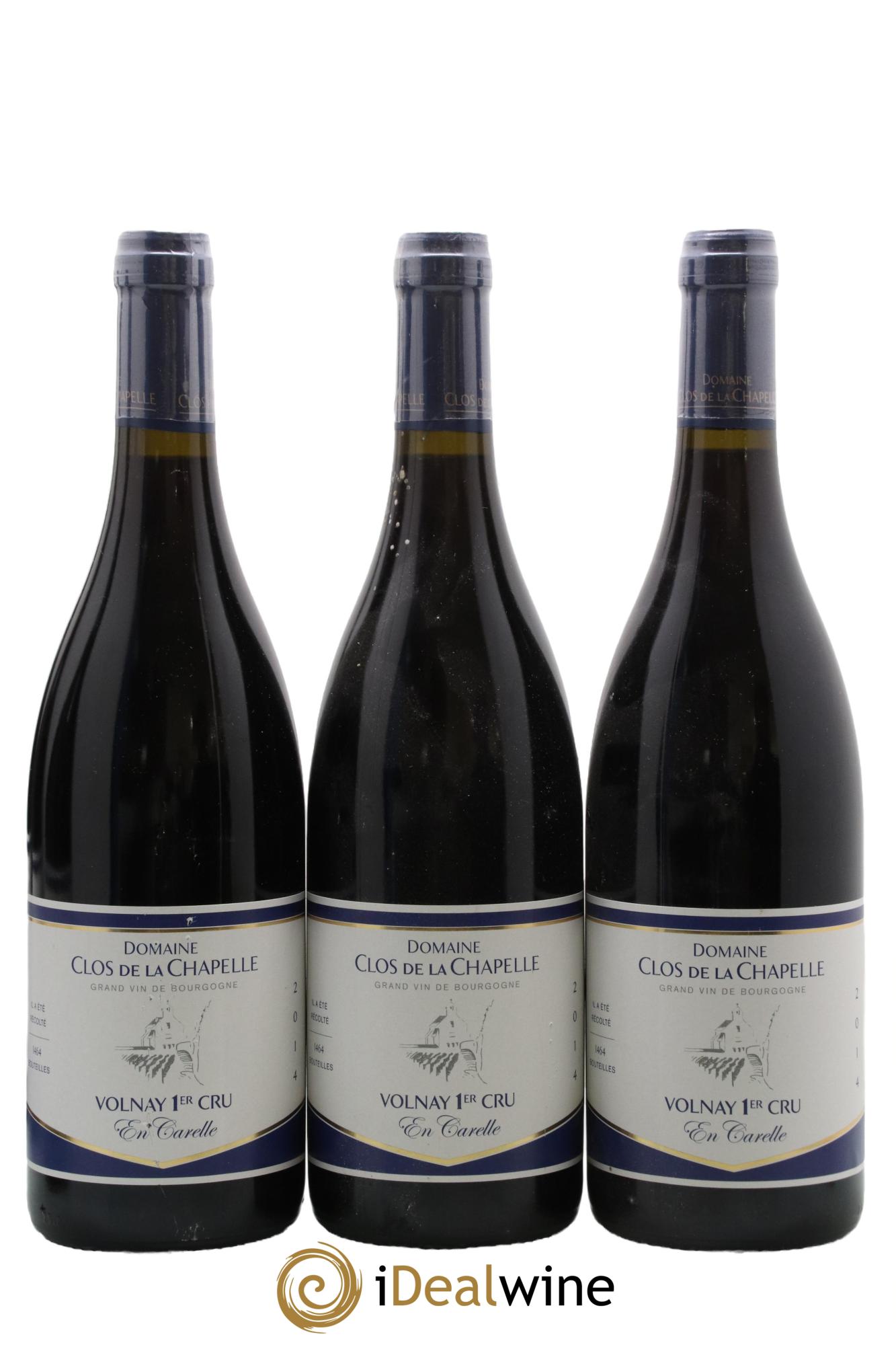 Volnay 1er Cru En Carelle Clos de la Chapelle 2014 - Lot de 3 bouteilles - 0