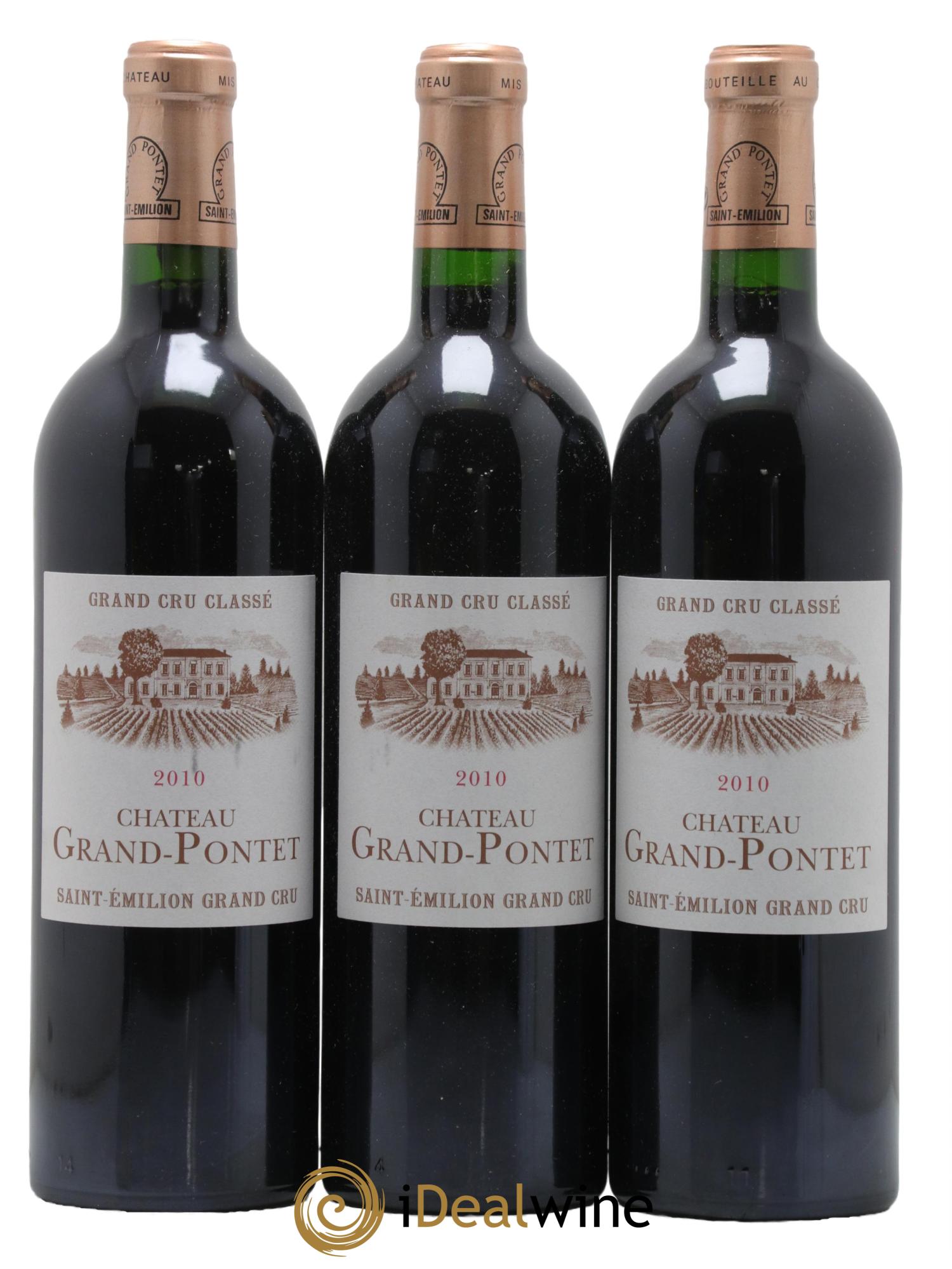 Château Grand Pontet Grand Cru Classé 2010 - Lot de 6 bouteilles - 1