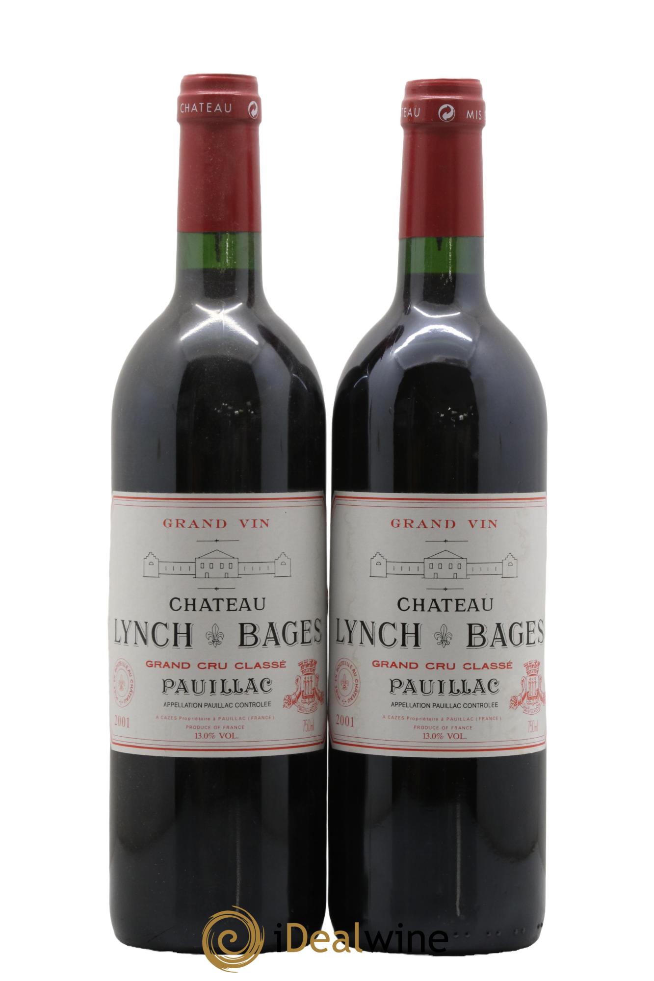 Château Lynch Bages 5ème Grand Cru Classé 2001 - Lot of 2 bottles - 0