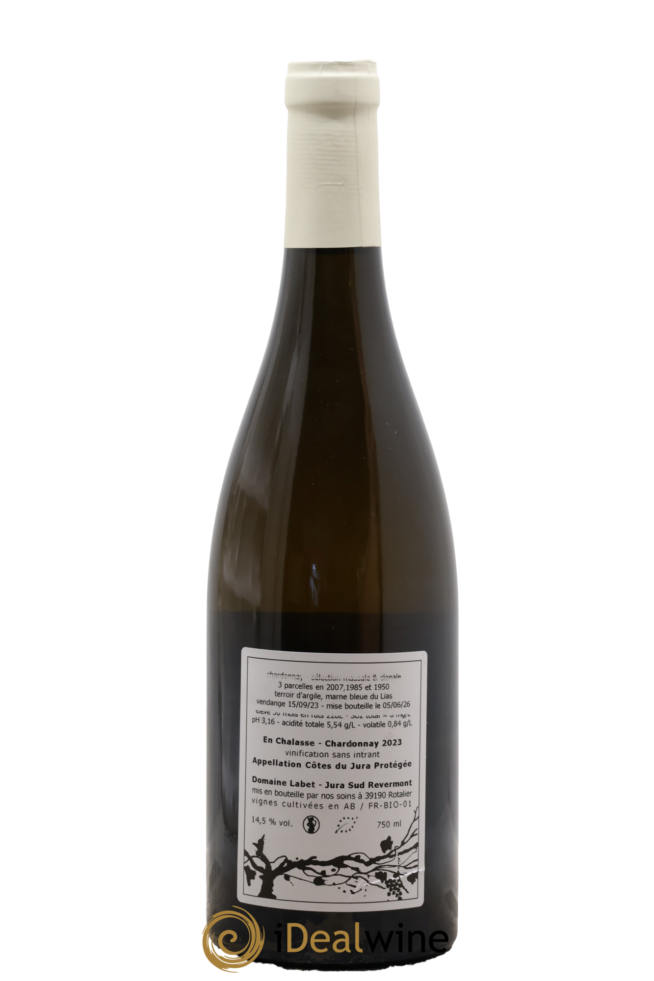 Côtes du Jura Chardonnay En Chalasse Romain - Julien - Charline Labet 2023 - Posten von 1 Flasche - 1