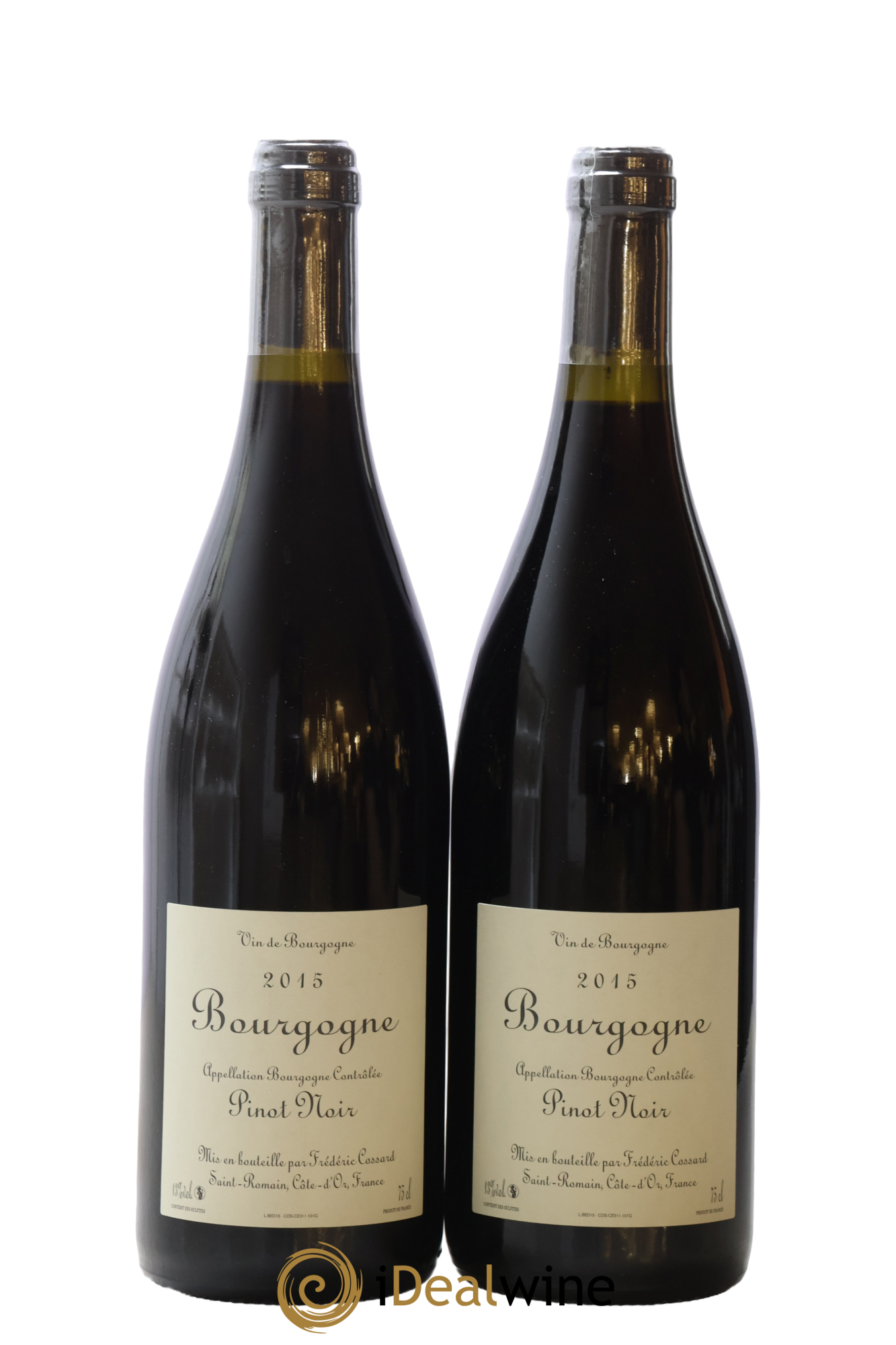 Bourgogne Bedeau Domaine de Chassorney - Frédéric Cossard 2015 - Lotto di 2 bottiglie - 1
