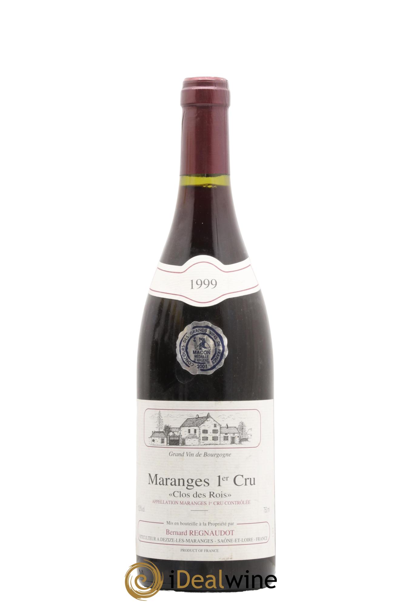 Maranges 1er Cru Clos Des Rois Regnaudot 1999 - Lot de 1 bouteille - 0