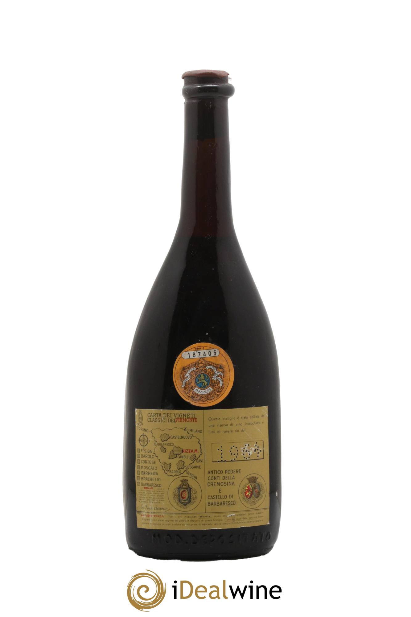 Barolo DOCG Conti della Cremosina Bersano 1964 - Lot of 1 bottle - 1
