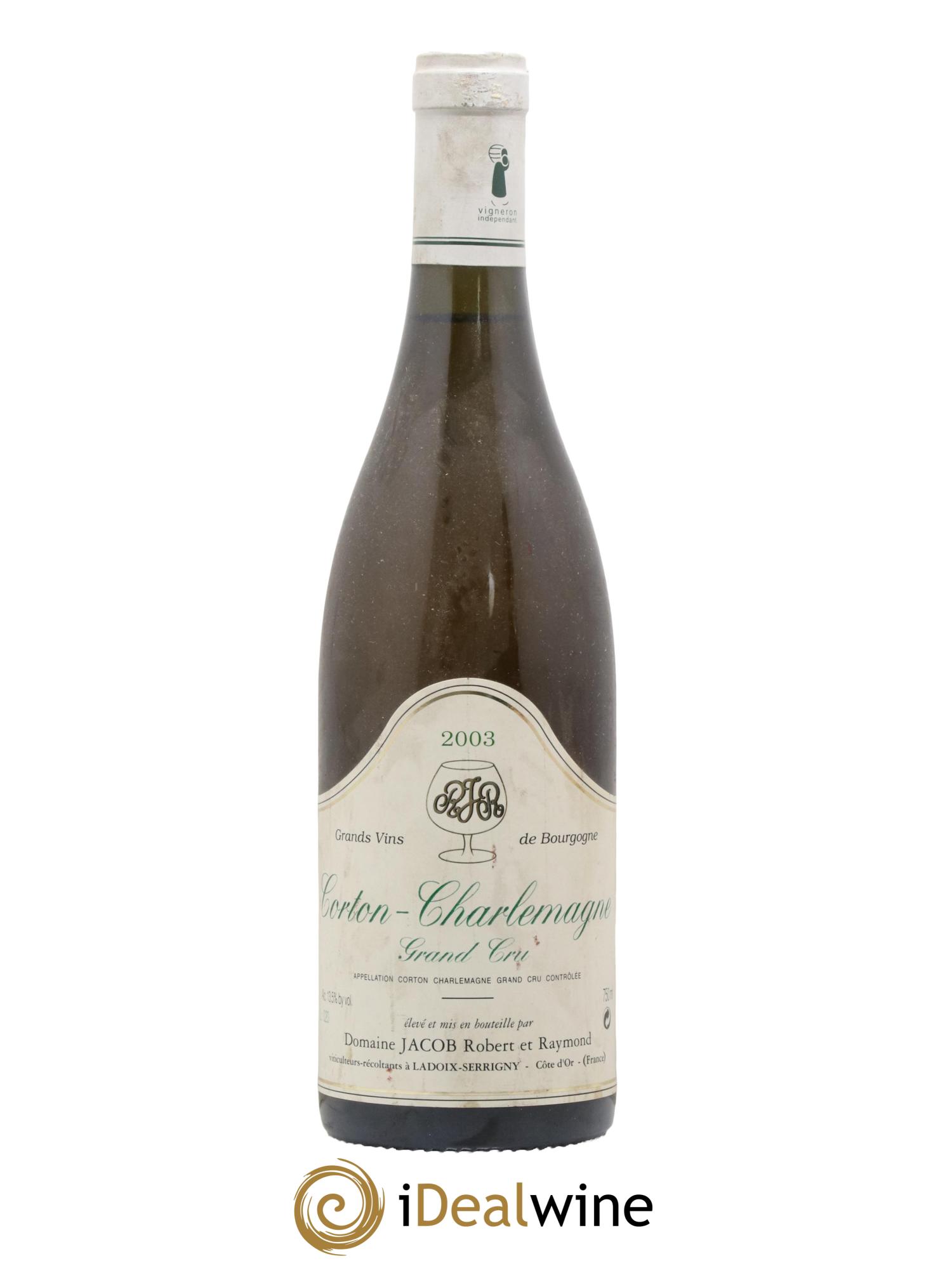 Corton-Charlemagne Grand Cru Jacob (Domaine) 2003 - Lot de 1 bouteille - 0