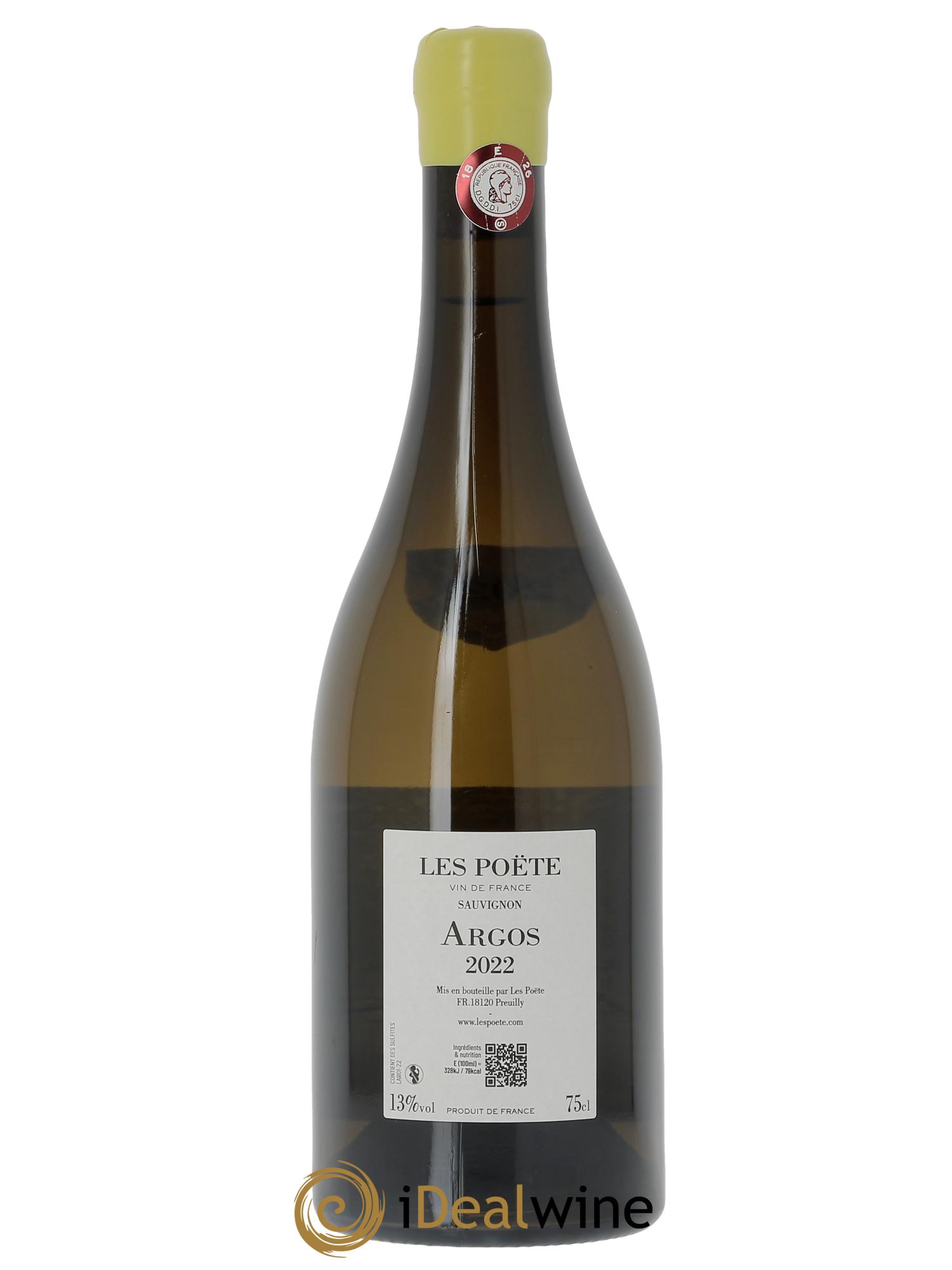 Vin de France (anciennement Quincy) Argos Les Poëte 2022 - Lot de 1 bouteille - 1