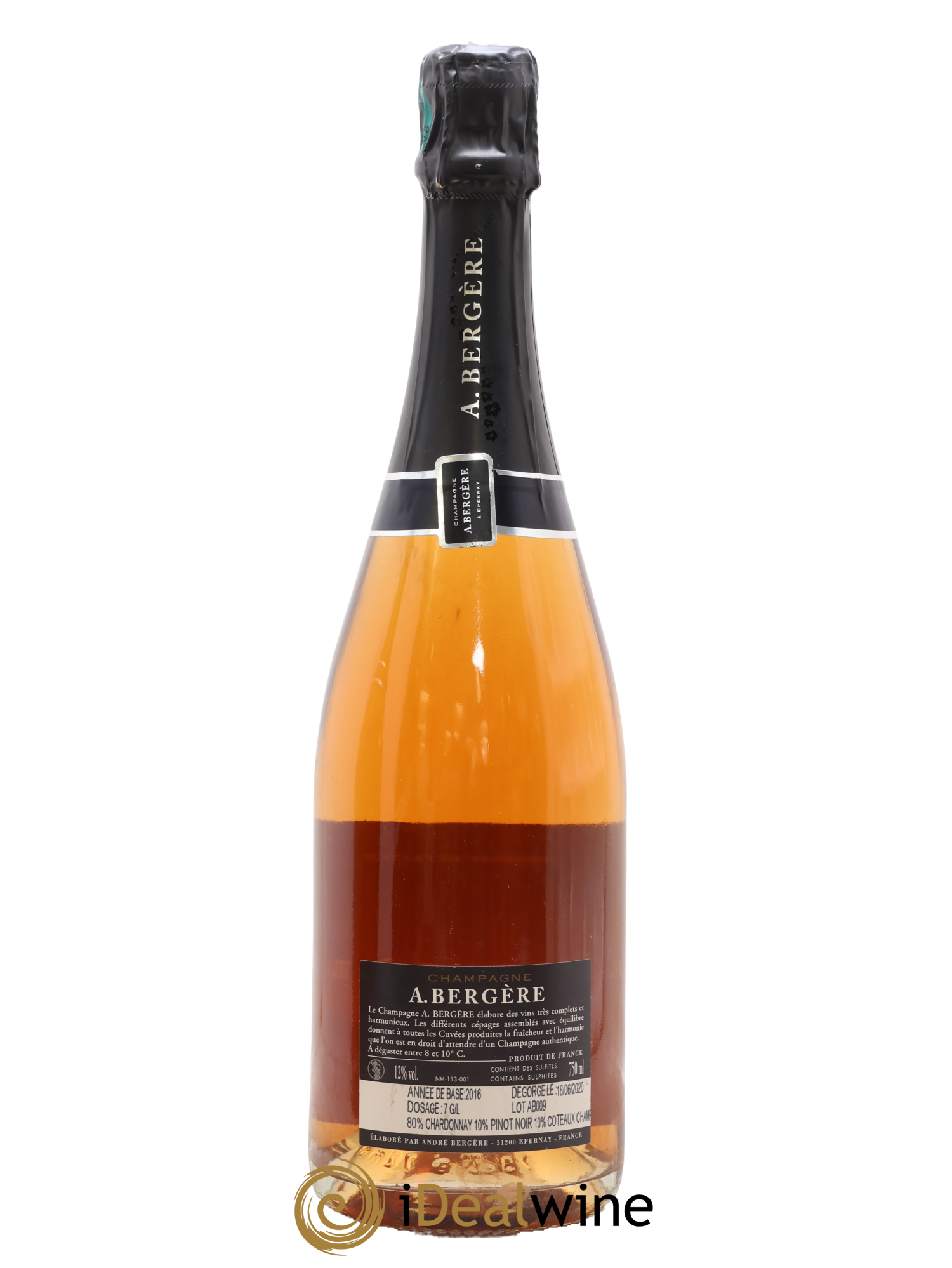 Champagne - A. Bergere - Lot of 1 bottle - 1