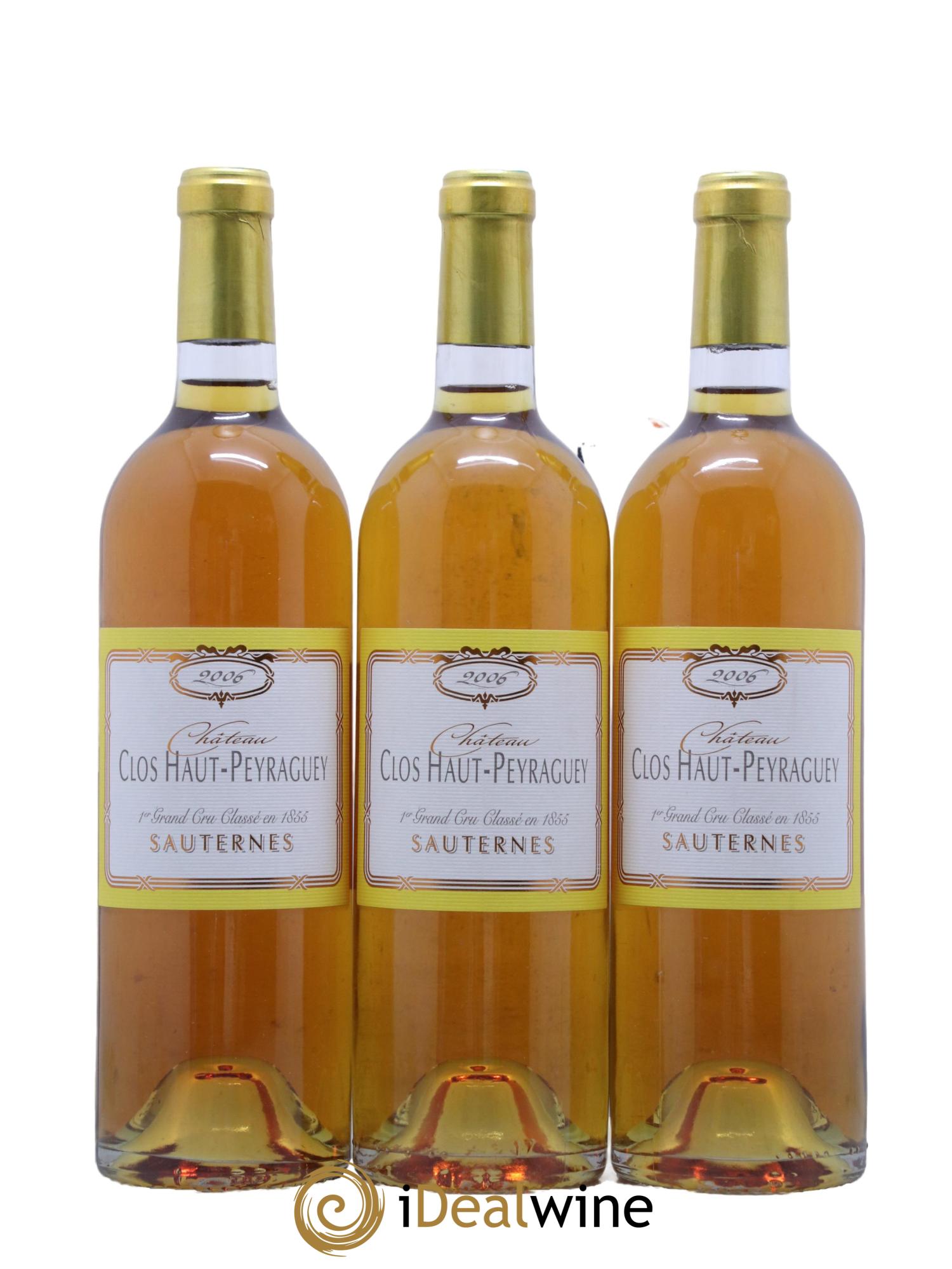 Clos Haut-Peyraguey 1er Grand Cru Classé 2006 - Lot of 3 bottles - 0