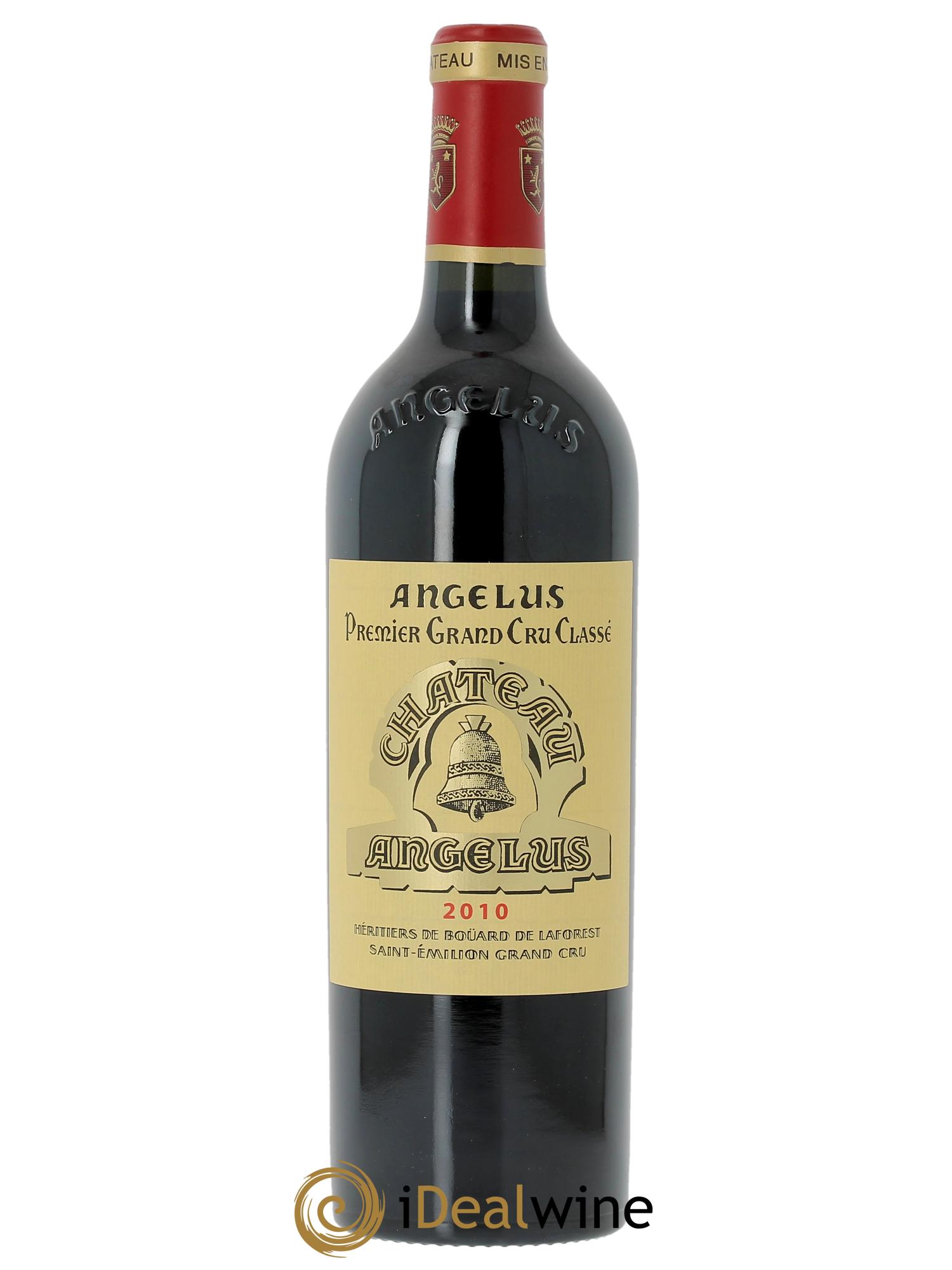 Château Angélus 1er Grand Cru Classé A (Original-holzkiste ab 12 ST) 2010 - Posten von 1 Flasche - 0