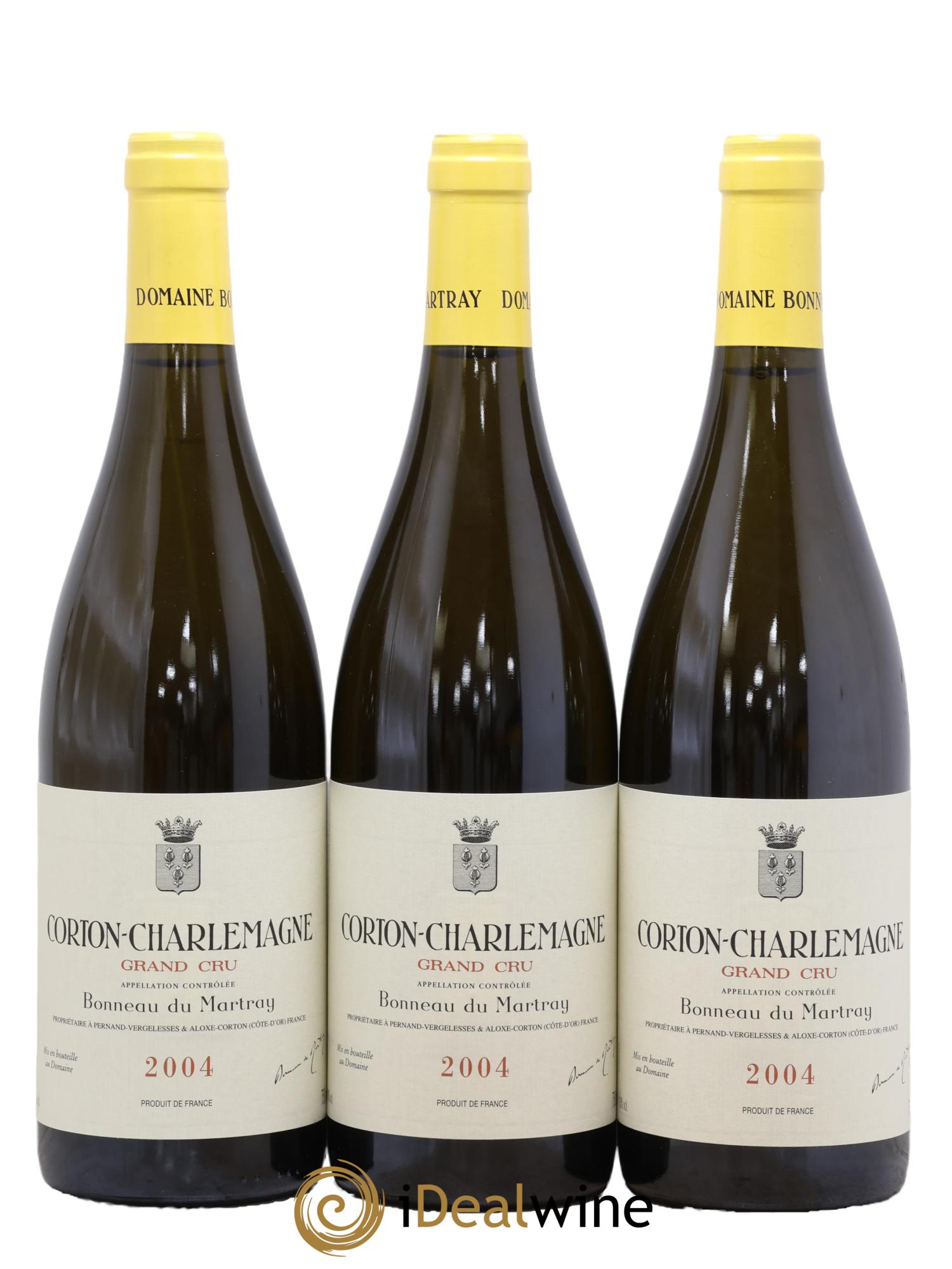 Corton-Charlemagne Grand Cru Bonneau du Martray (Domaine) 2004 - Lot de 3 bouteilles - 0
