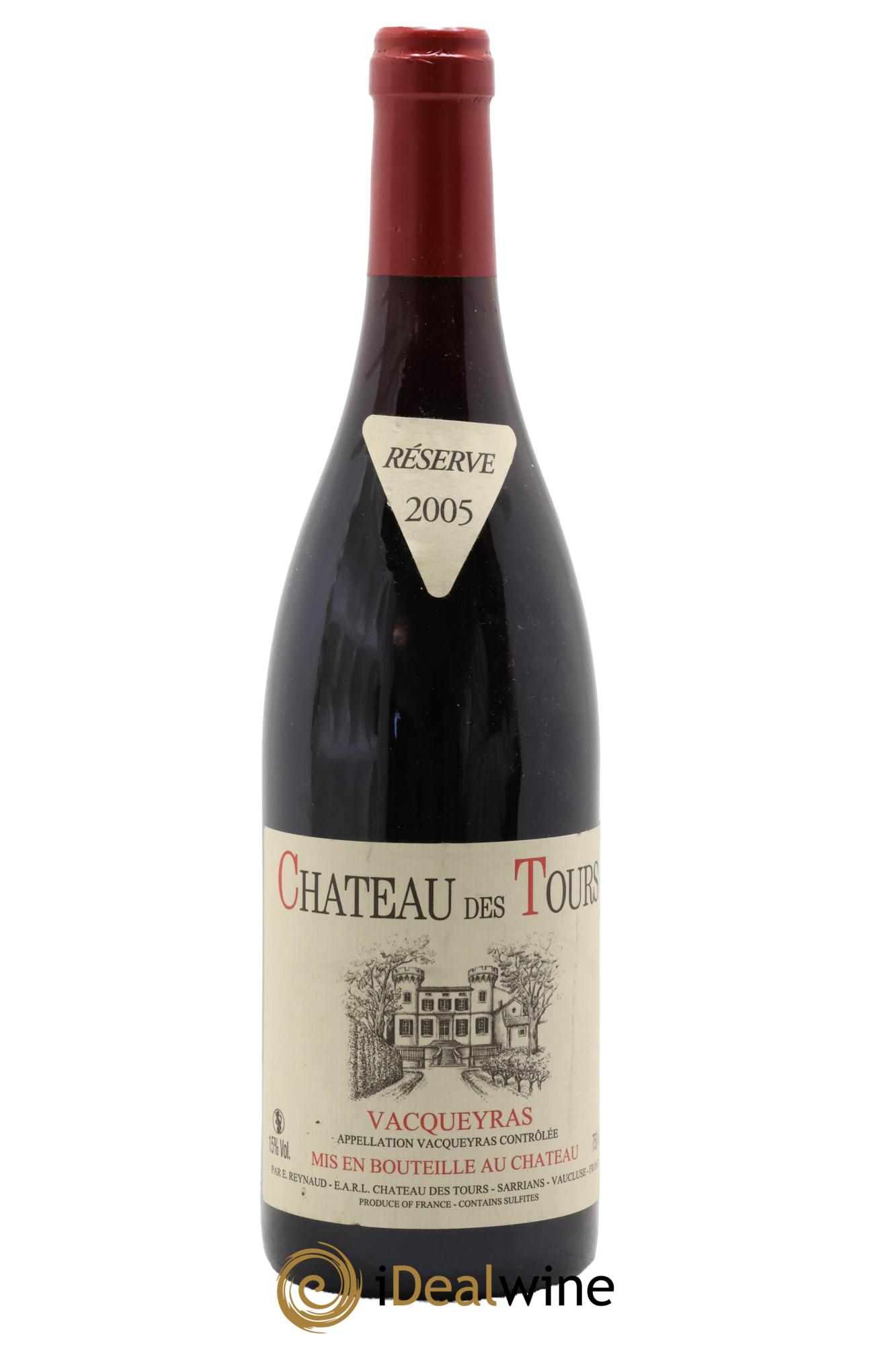 Vacqueyras Château des Tours Emmanuel Reynaud 2005 - Posten von 1 Flasche - 0