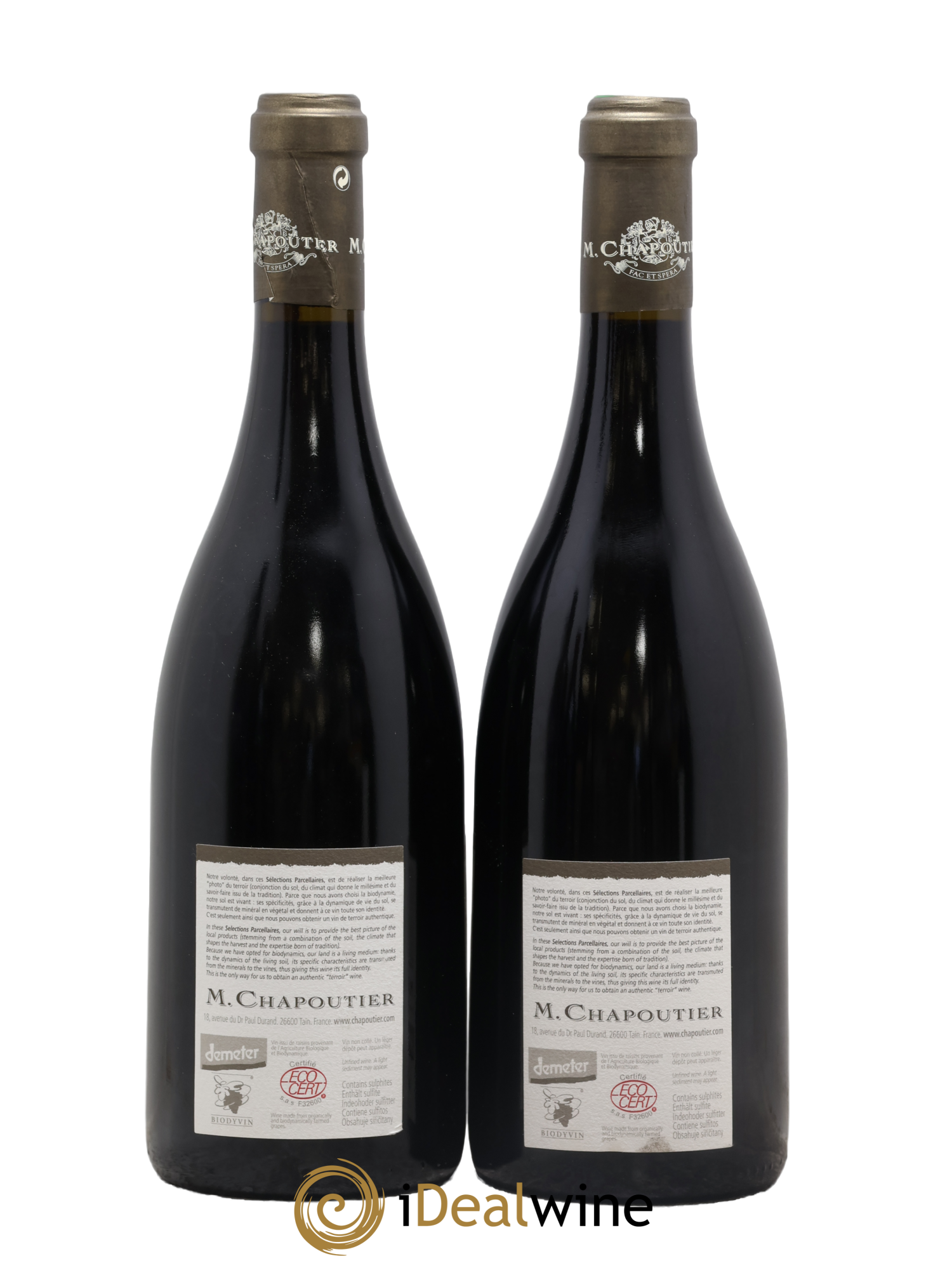 Hermitage Ermitage Le Pavillon Chapoutier 2003 - Lot of 2 bottles - 1