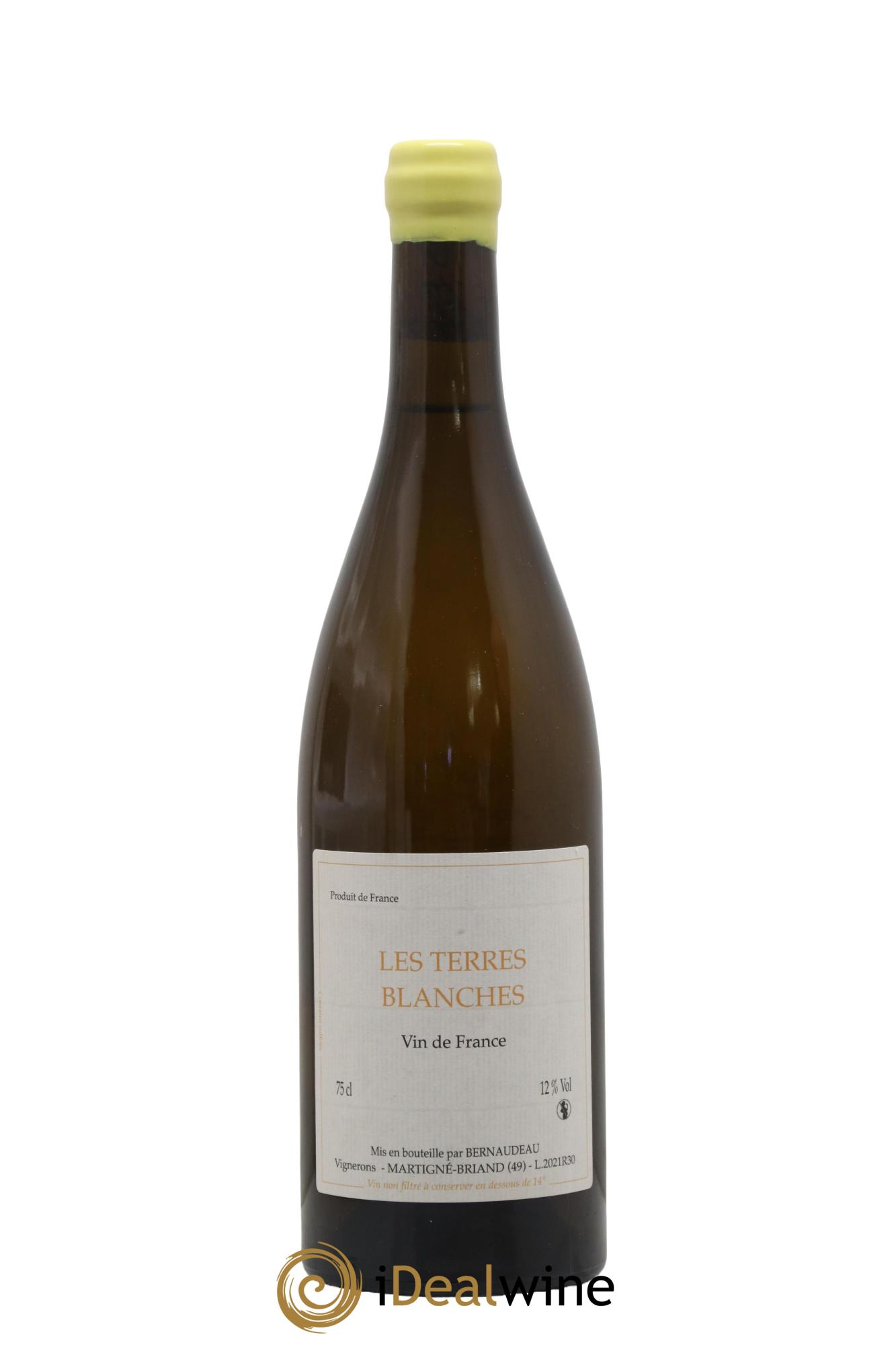 Vin de France Les Terres Blanches Stéphane Bernaudeau 2021 - Lot de 1 bouteille - 0