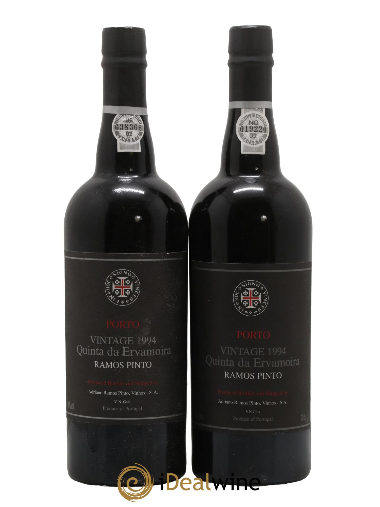 Porto Quinta da Ervamoira Vintage Ramos Pinto 1994 - Lot de 2 bouteilles - 0
