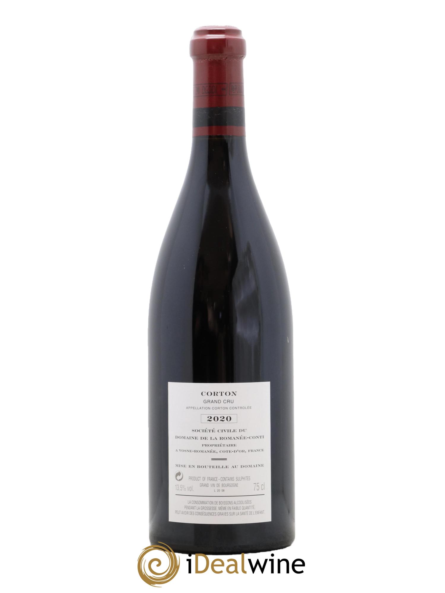 Corton Grand Cru Domaine de la Romanée-Conti  2020 - Posten von 1 Flasche - 1