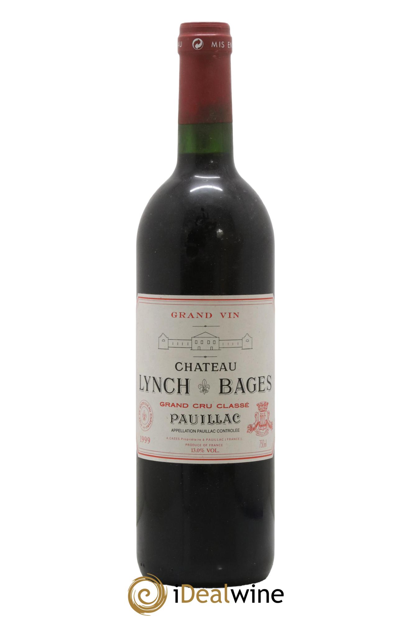 Château Lynch Bages 5ème Grand Cru Classé 1999 - Lot de 1 bouteille - 0