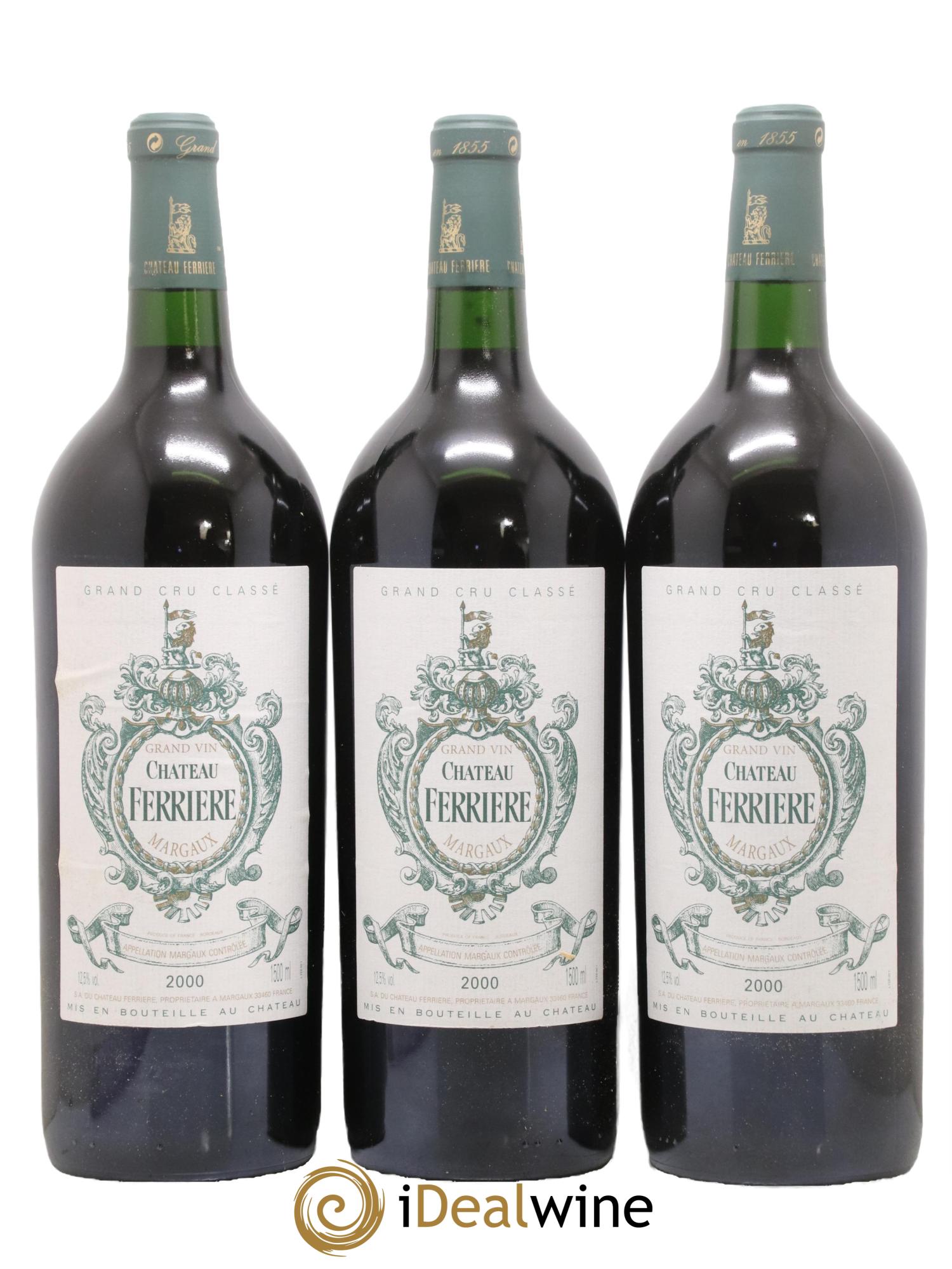 Château Ferrière 3ème Grand Cru Classé 2000 - Lot de 6 magnums - 2
