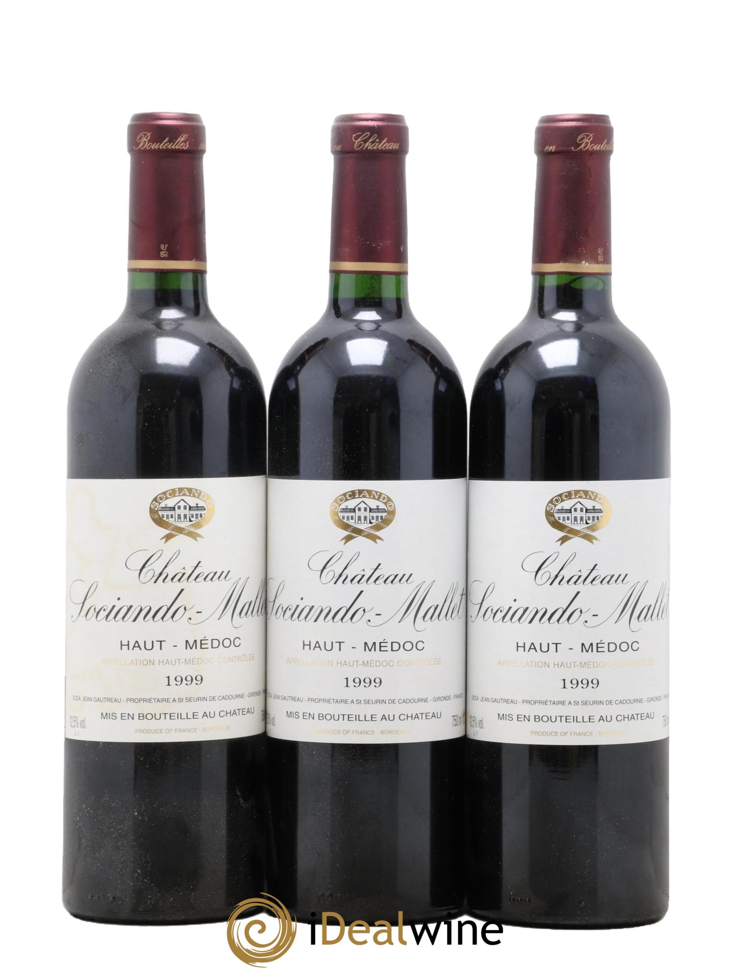 Château Sociando Mallet  1999 - Lotto di 12 bottiglie - 3