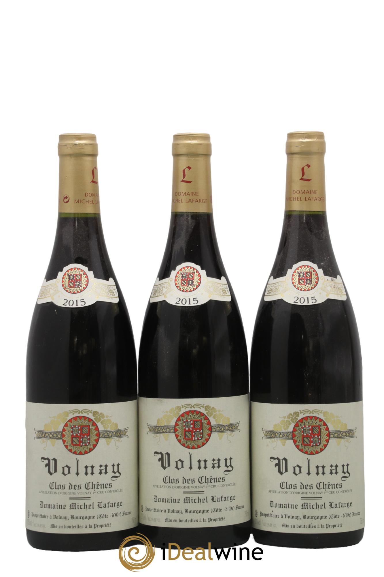 Volnay 1er Cru Clos des Chênes Lafarge (Domaine) 2015 - Posten von 3 Flaschen - 0
