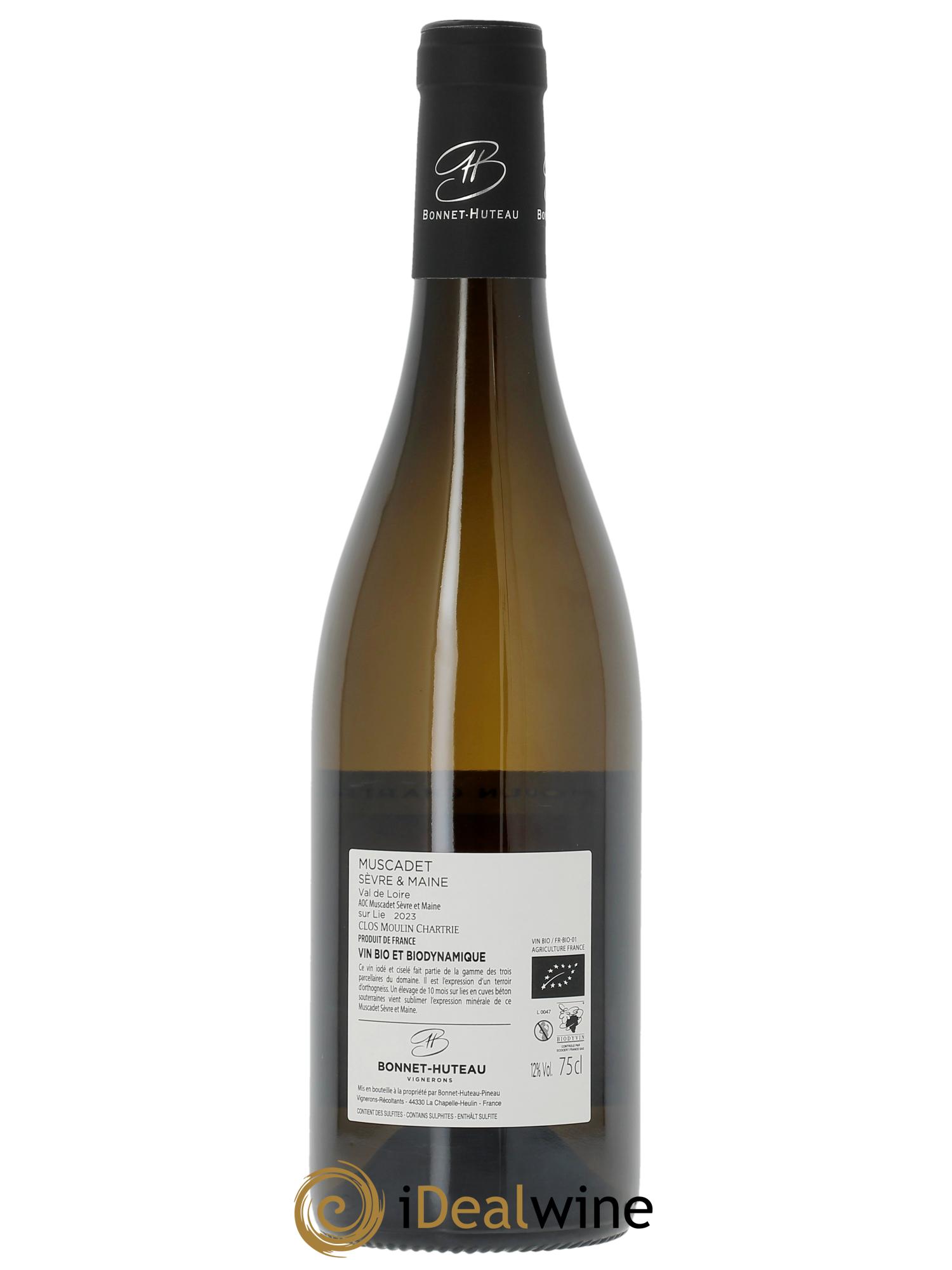 Muscadet-Sèvre-et-Maine sur lie Clos Moulin Chartrie Bonnet-Huteau  2023 - Posten von 1 Flasche - 1