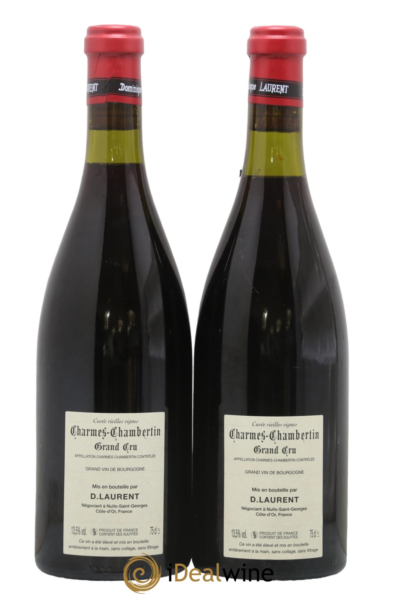Charmes-Chambertin Grand Cru Vieilles Vignes Dominique Laurent 2006 - Lot of 2 bottles - 1