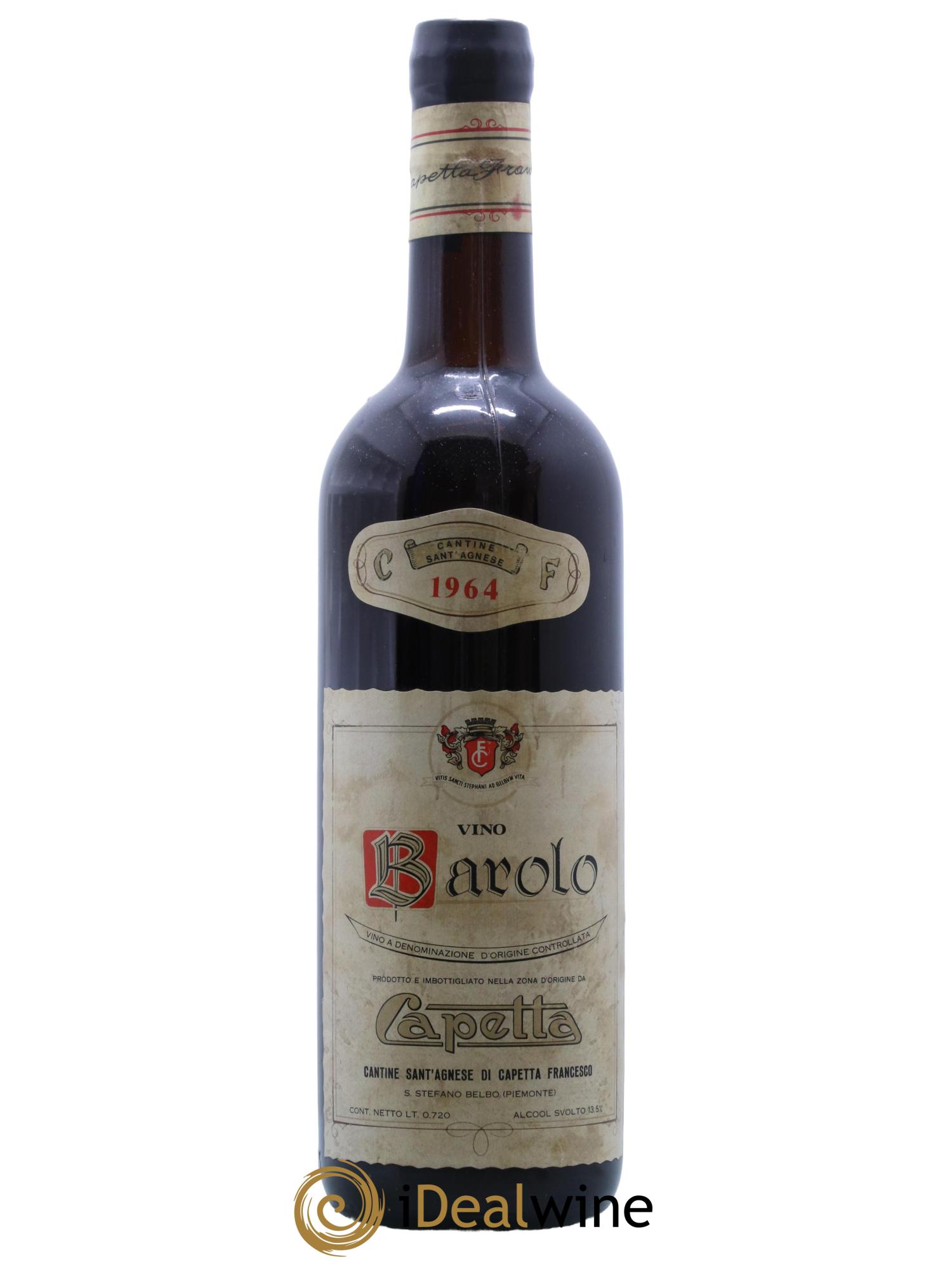 Barolo Capetta 1964 - Lot of 1 bottle - 0