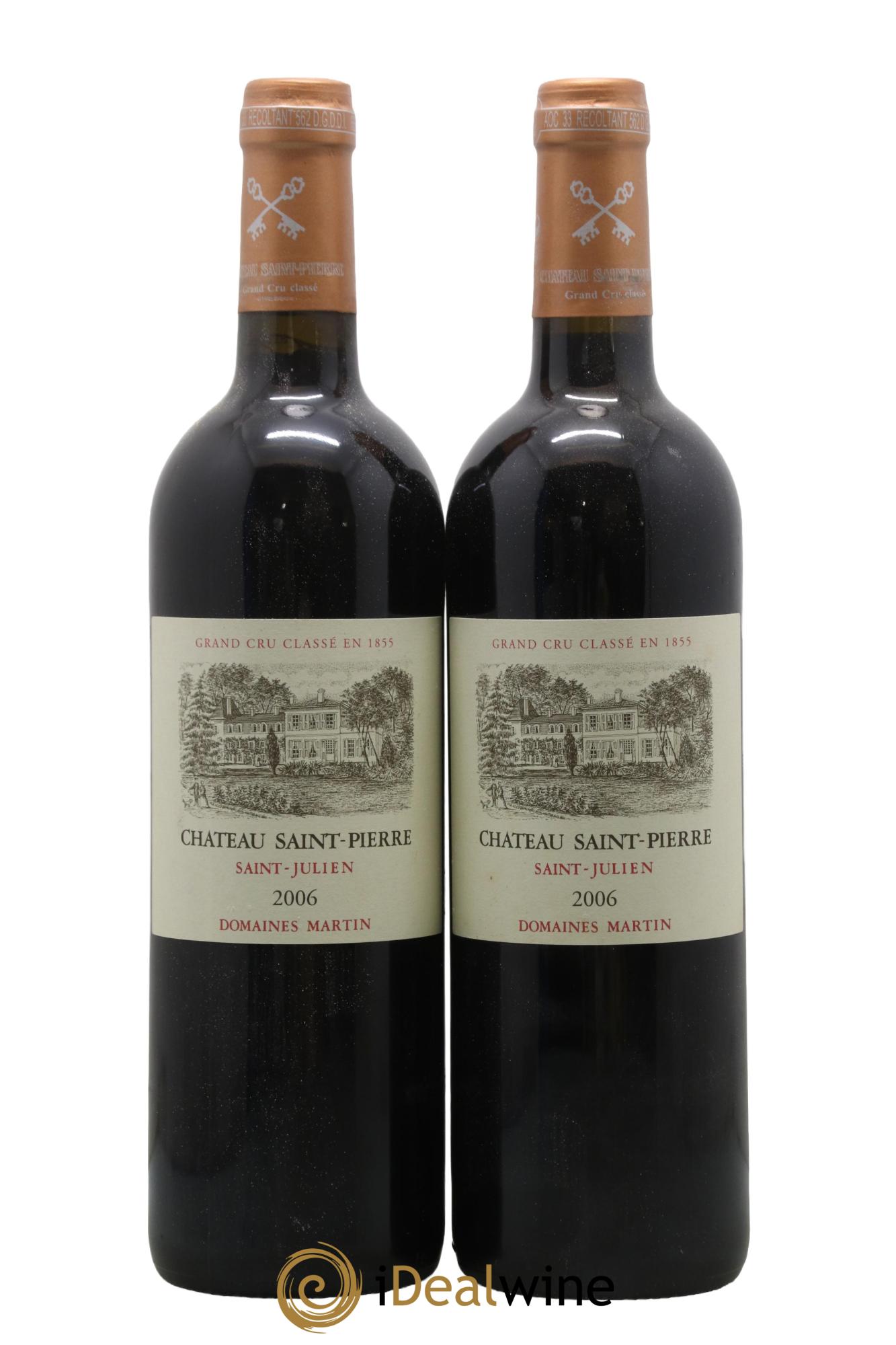 Château Saint-Pierre 4ème Grand Cru Classé 2006 - Posten von 2 Flaschen - 0