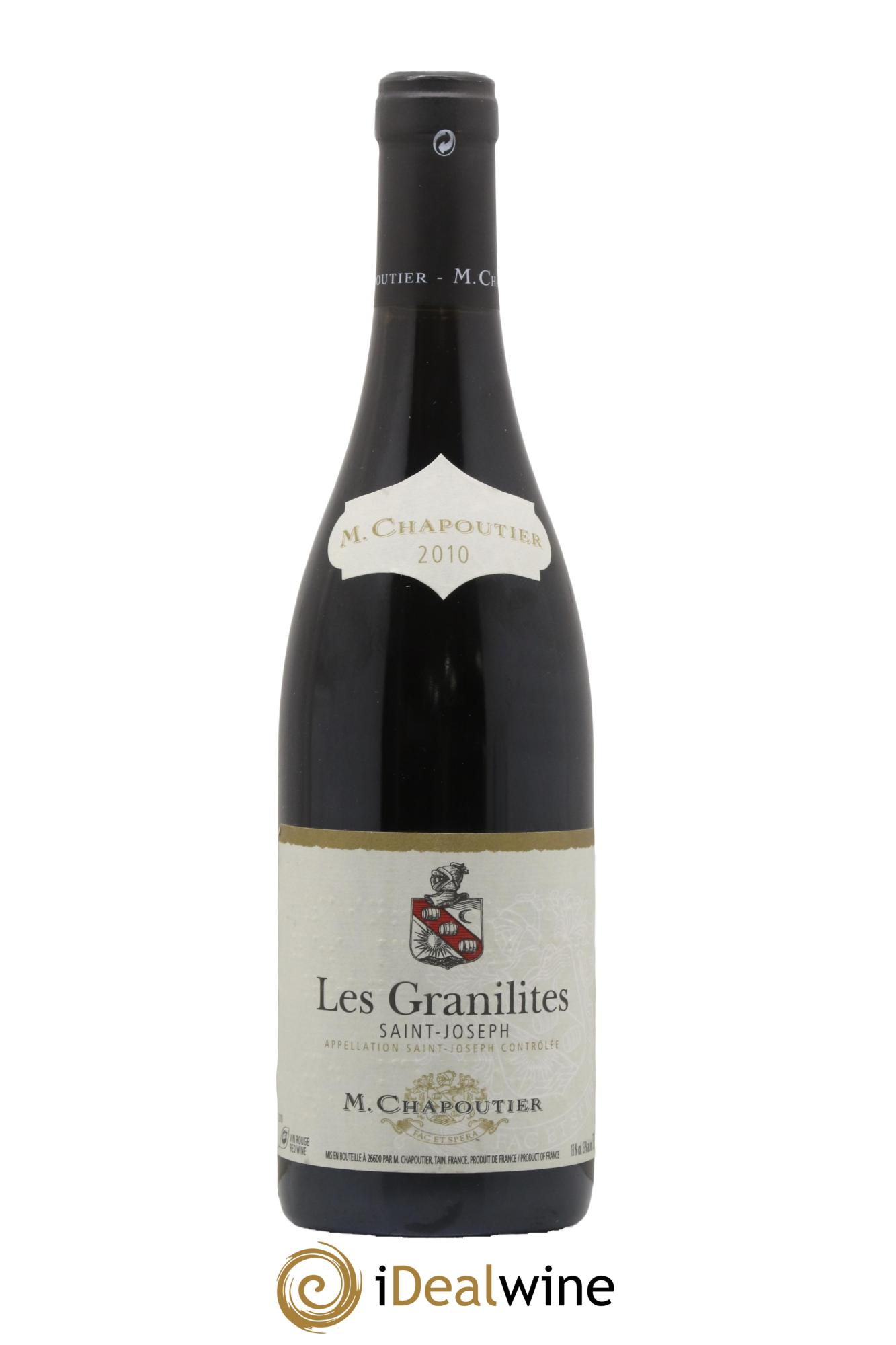 Saint-Joseph Les Granilites Chapoutier 2010 - Lot de 1 bouteille - 0