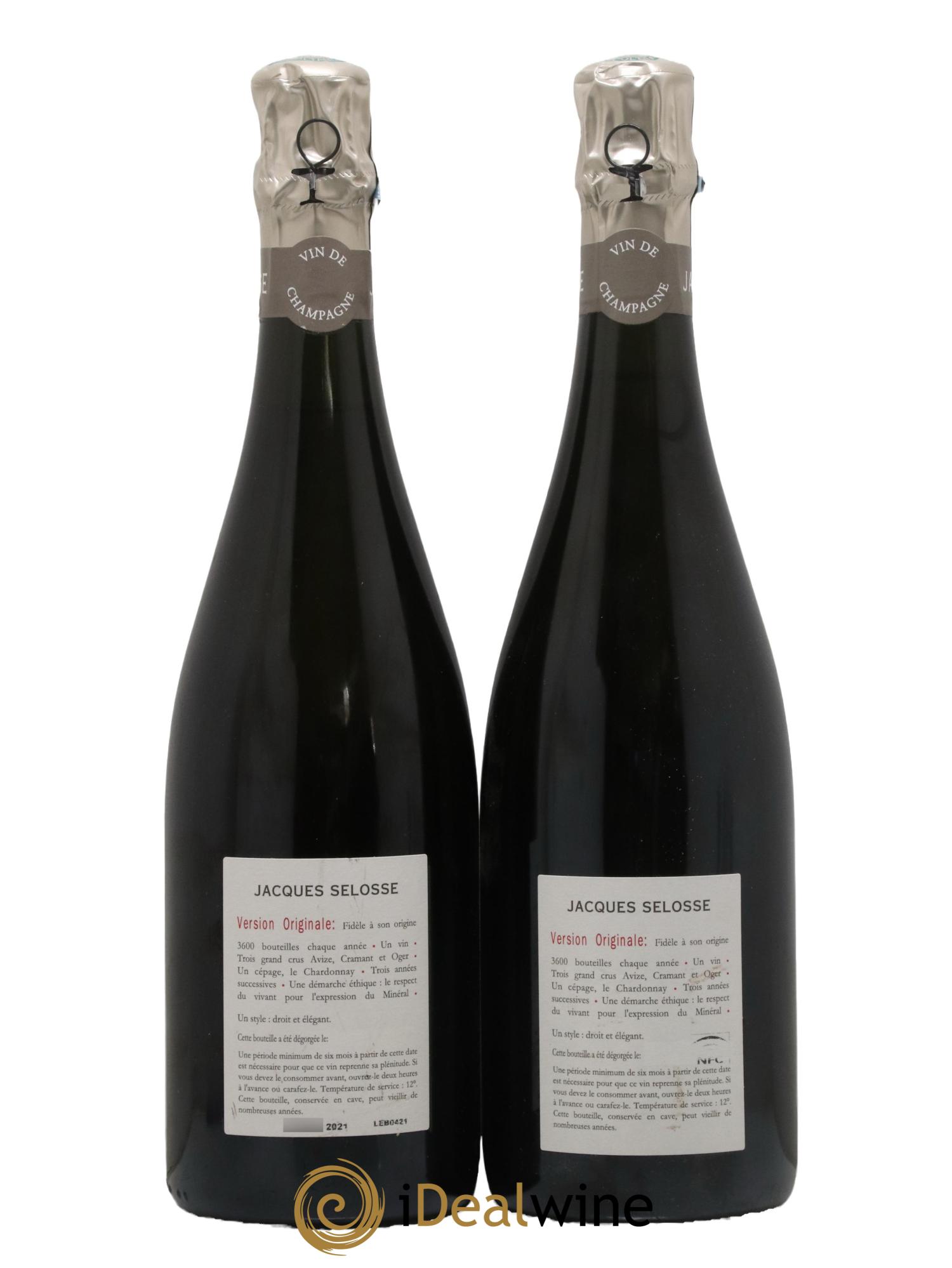 Version Originale Jacques Selosse - Posten von 2 Flaschen - 1