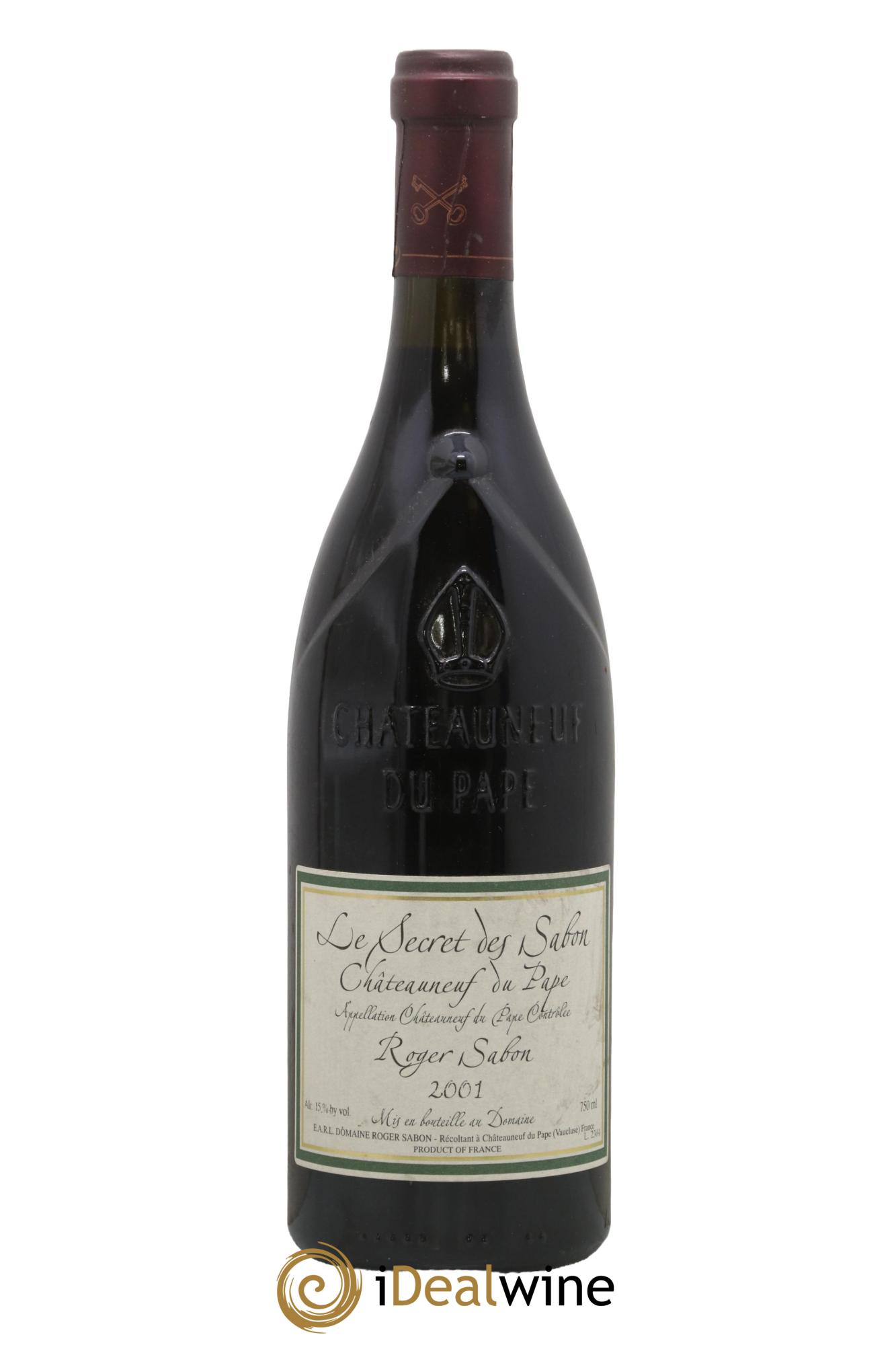 Châteauneuf-du-Pape Le Secret des Sabon Domaine Roger Sabon 2001 - Lotto di 1 bottiglia - 0