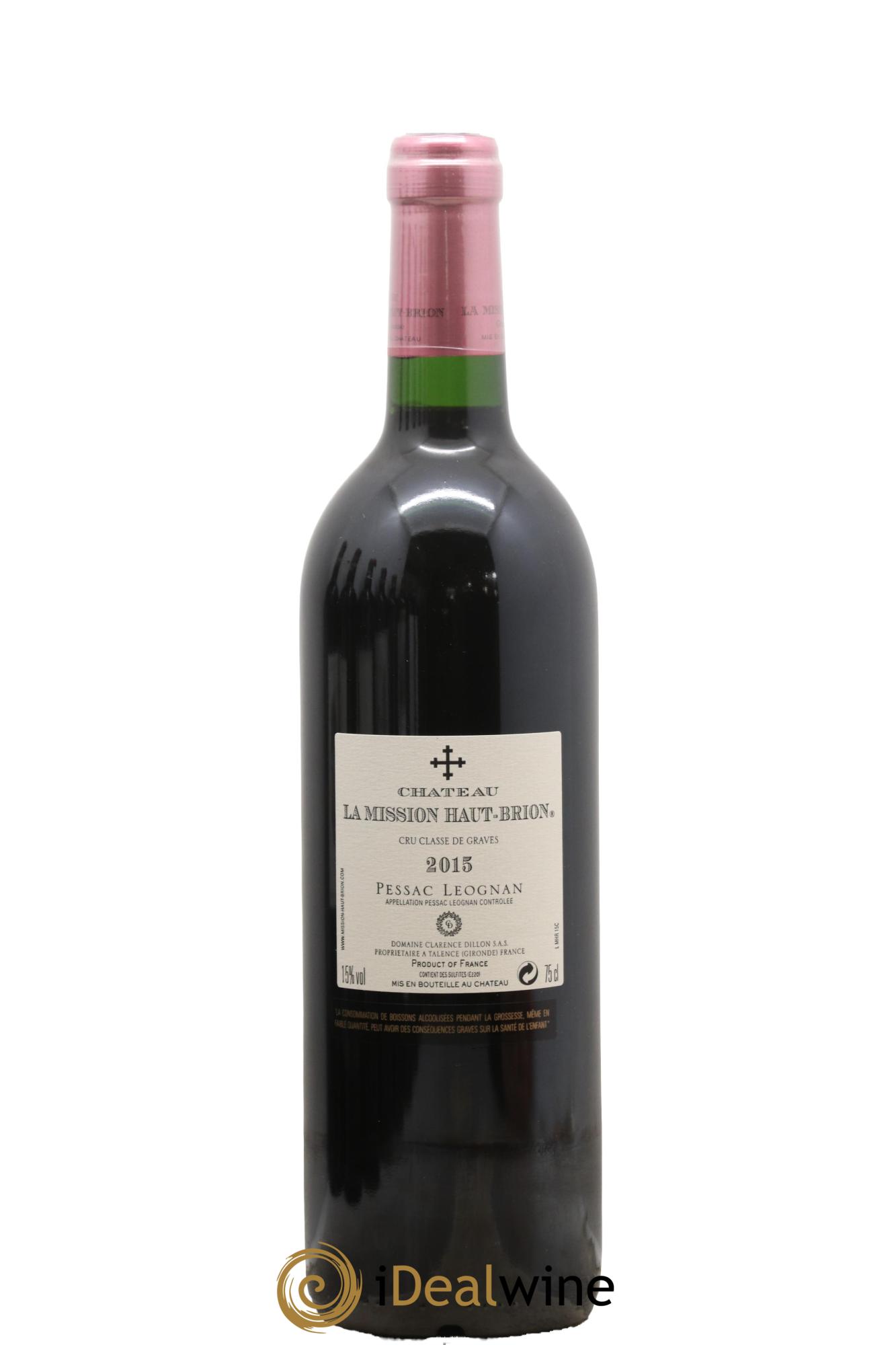 Château la Mission Haut-Brion Cru Classé de Graves 2015 - Lot of 1 bottle - 1