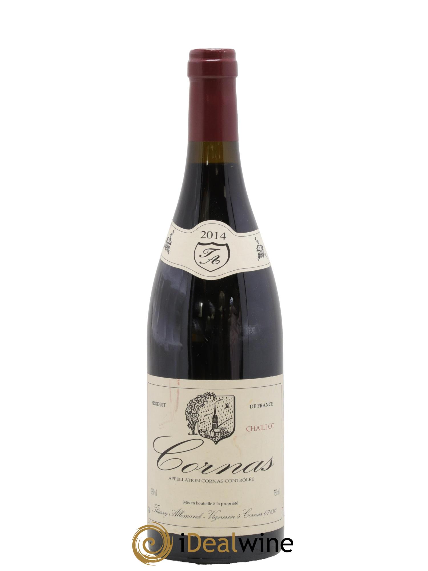 Cornas Chaillot Thierry Allemand 2014 - Lot de 1 bouteille - 0