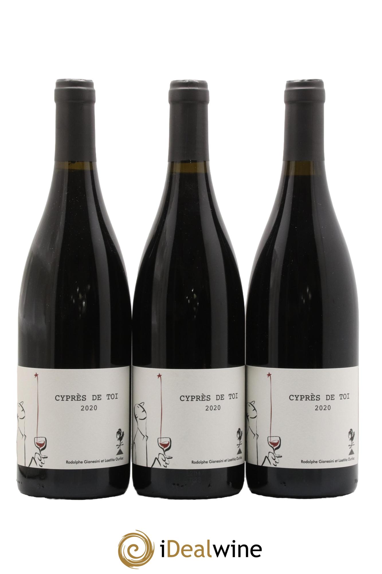 Vin de France Cyprès de Toi Domaine Fond Cyprès 2020 - Lot de 3 bouteilles - 0