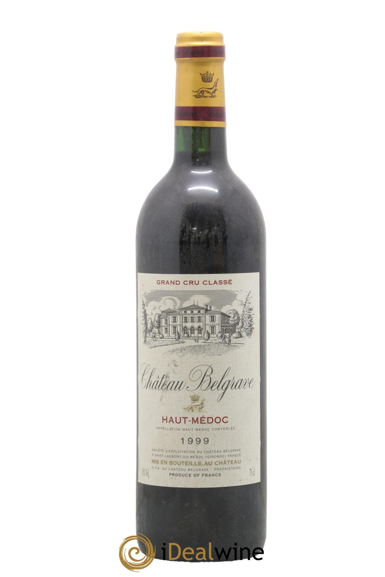 Château Belgrave 5ème Grand Cru Classé 1999 - Posten von 1 Flasche - 0