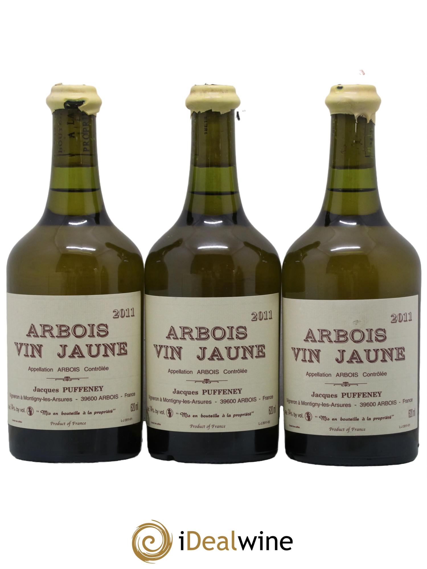 Arbois Vin Jaune Jacques Puffeney 2011 - Lot de 3 clavelins - 0