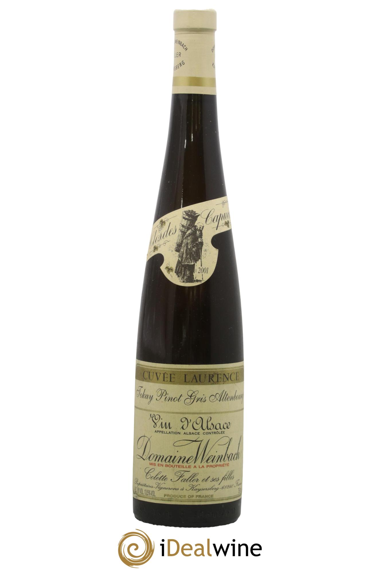 Alsace Pinot Gris (Tokay) Cuvée Laurence Weinbach (Domaine) 2001 - Lot of 1 bottle - 0