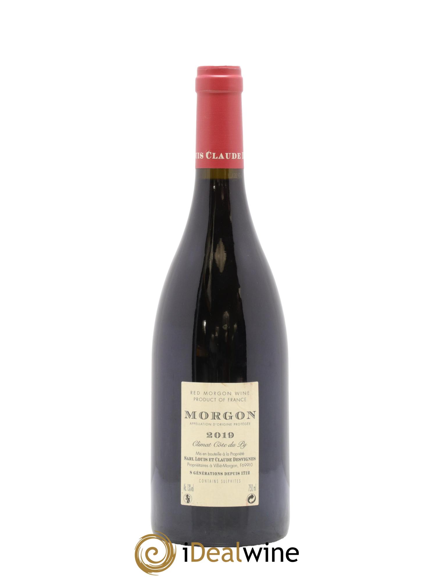 Morgon Côte de Py Javernières Louis-Claude Desvignes 2019 - Lot of 1 bottle - 1