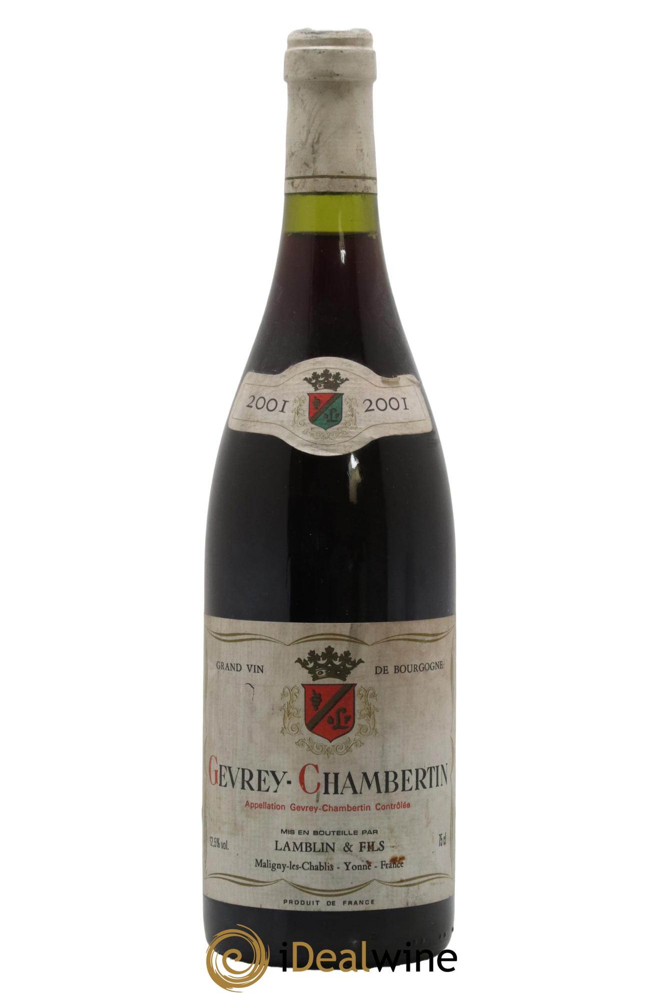 Gevrey-Chambertin Lamblin & Fils 2001 - Lot de 1 bouteille - 1
