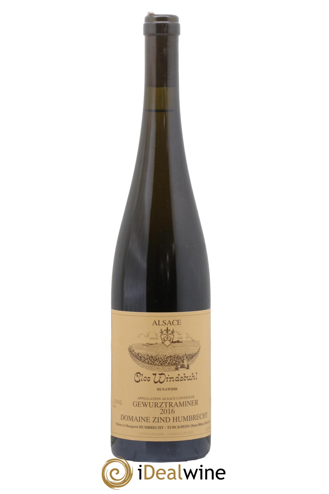 Alsace Gewurztraminer Clos Windsbuhl Zind-Humbrecht (Domaine) 2016 - Lot de 1 bouteille - 0
