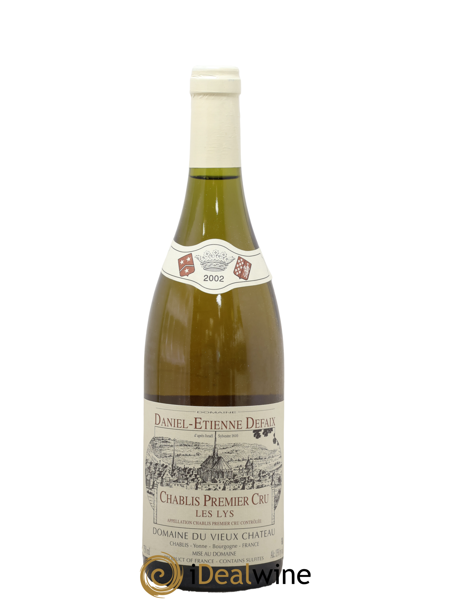 Chablis 1er Cru Les Lys Domaine Du Vieux Château Daniel Etienne Defaix 2002 - Lot de 1 bouteille - 0